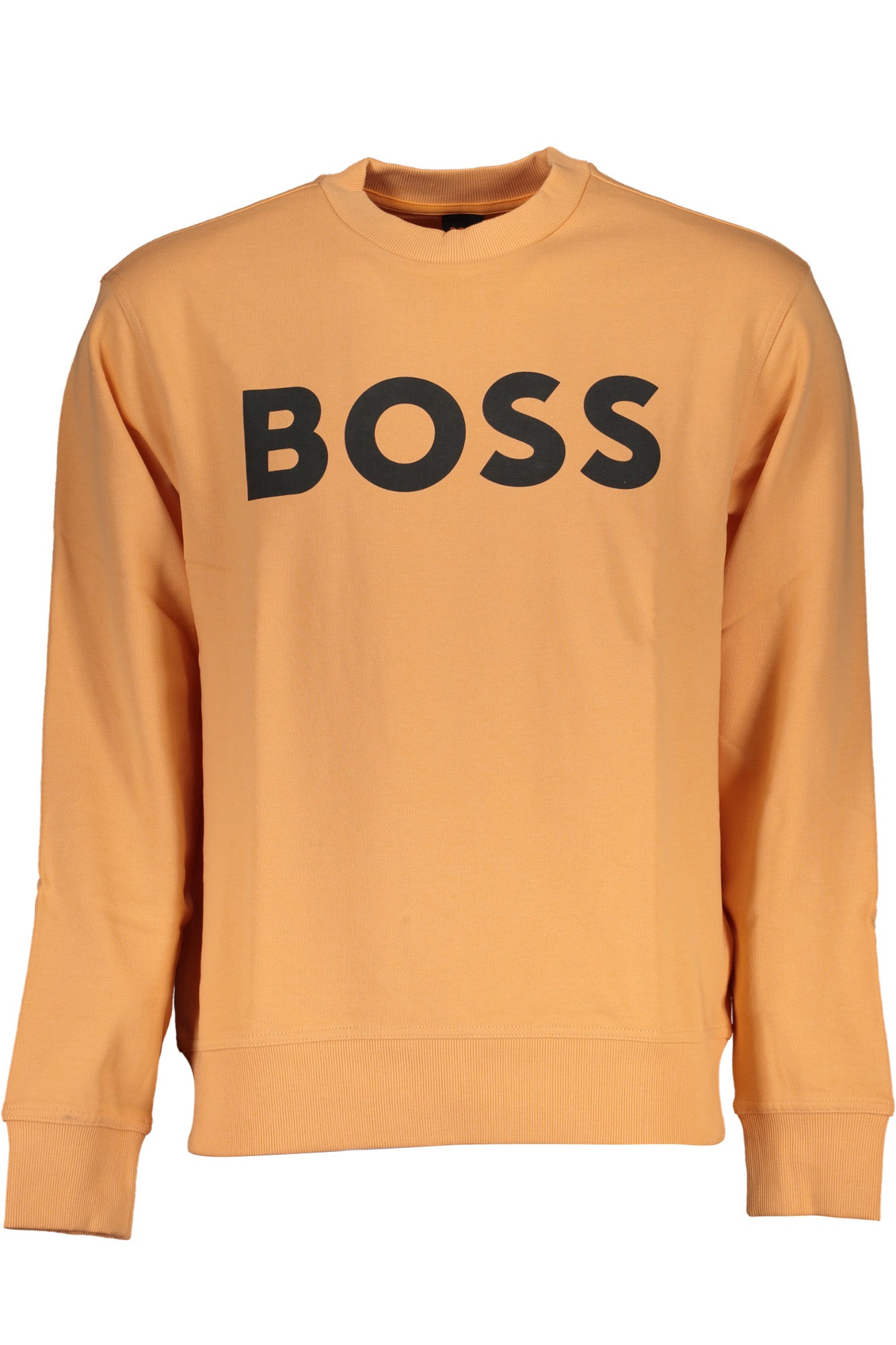 HUGO BOSS MENS ORANGE ZIPLESS SWEATSHIRT