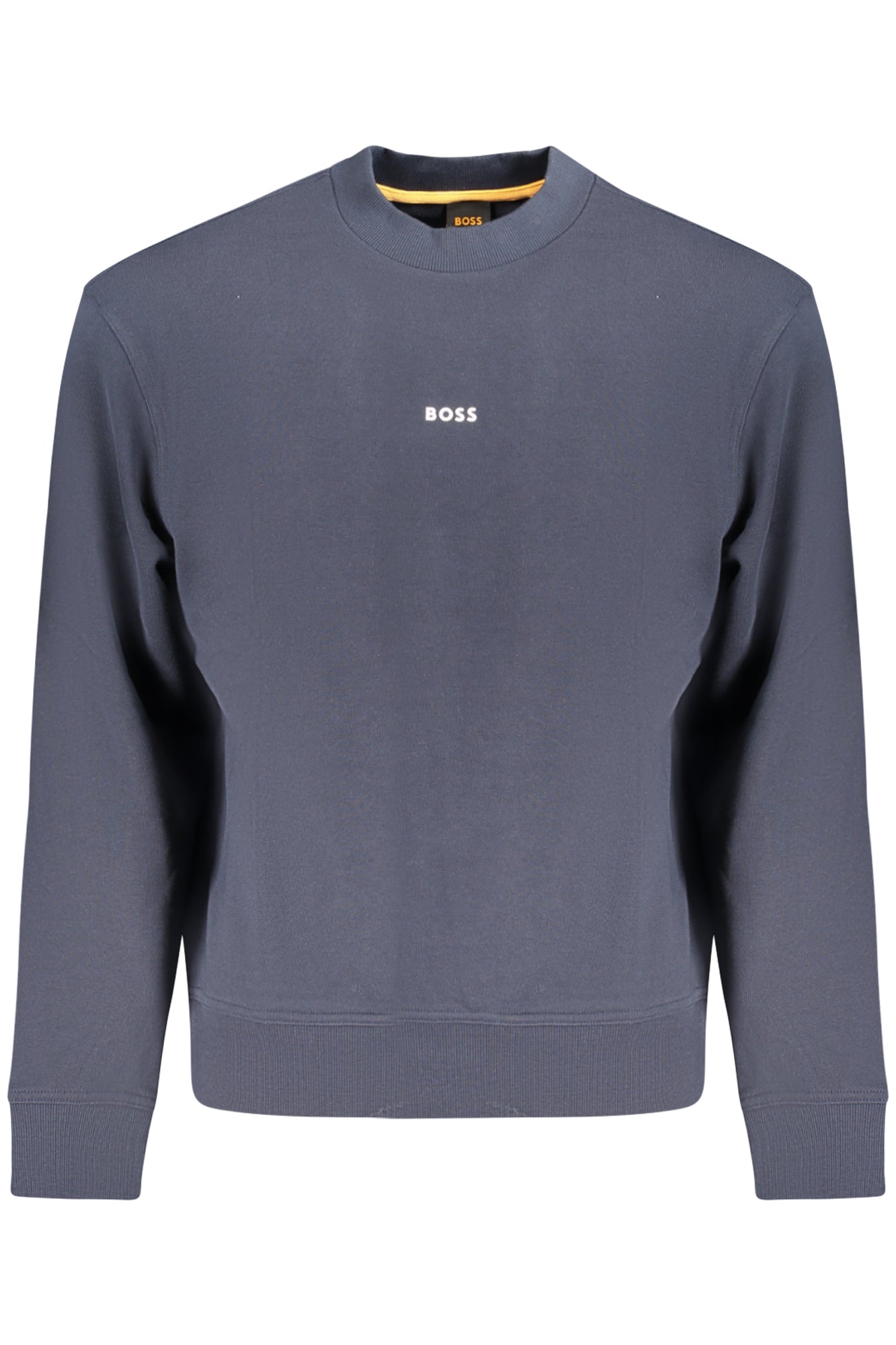 HUGO BOSS MENS BLUE ZIP-UP SWEATSHIRT