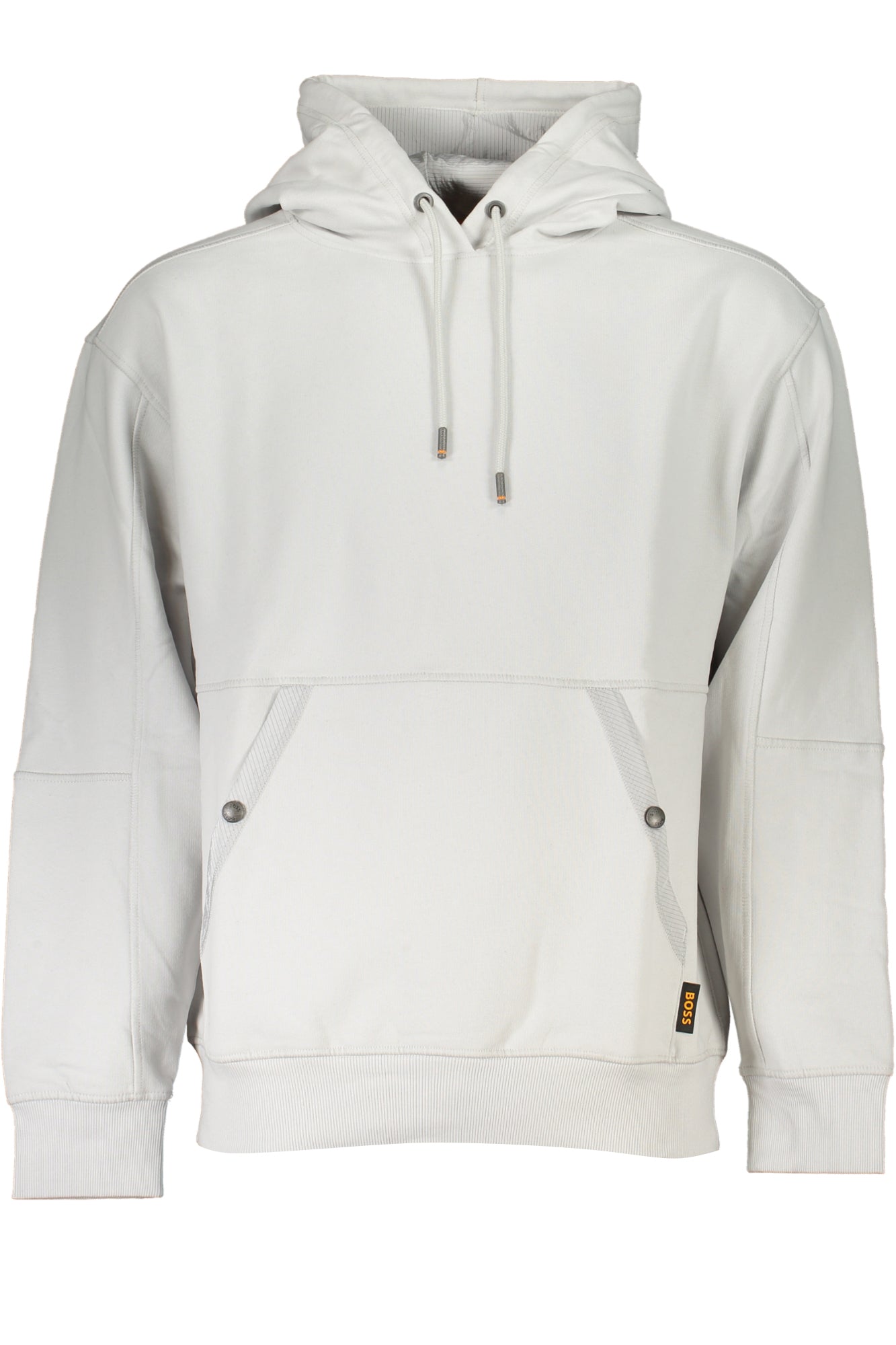 HUGO BOSS MENS GRAY ZIPLESS SWEATSHIRT