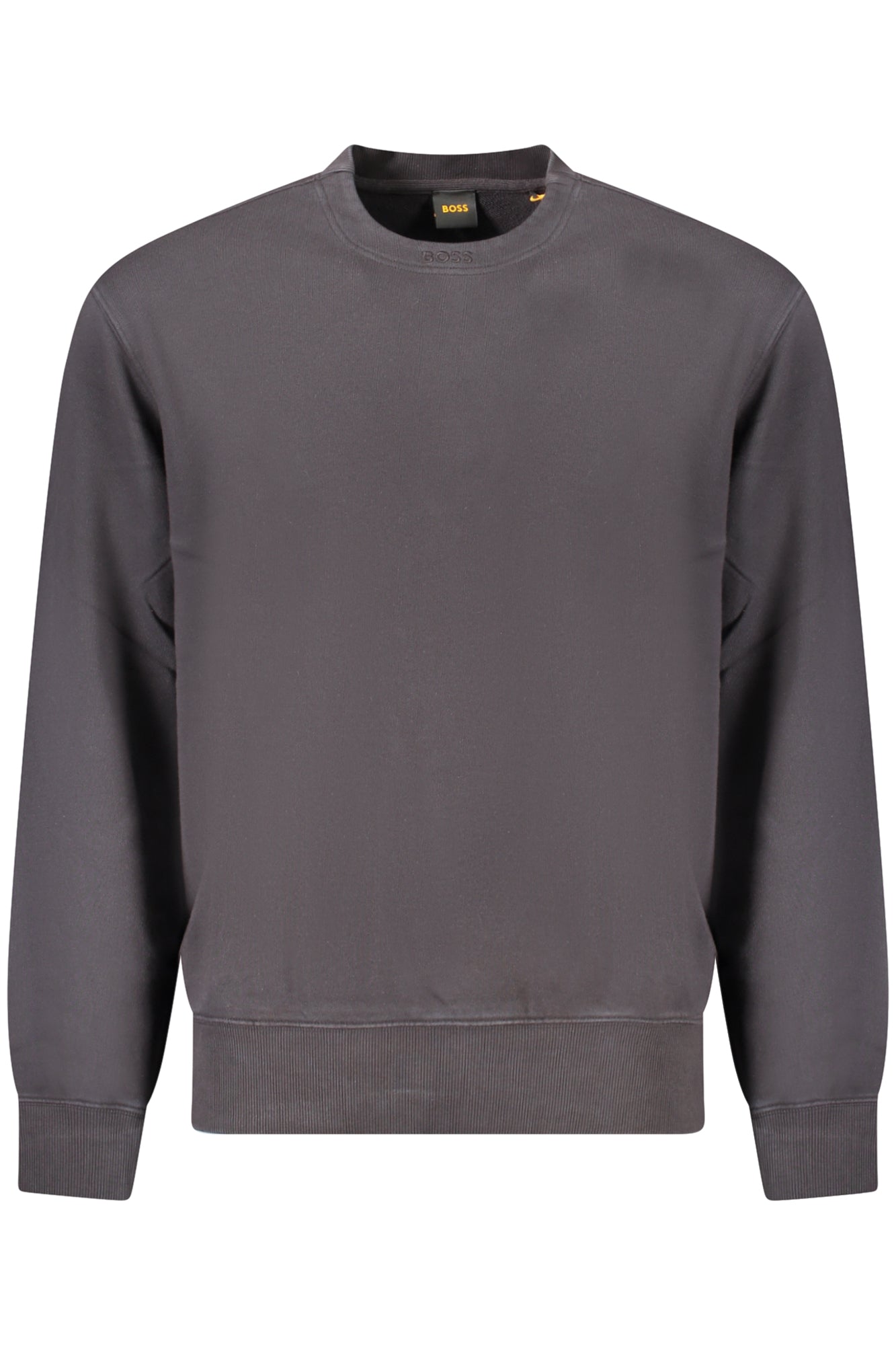 HUGO BOSS MENS BLACK ZIP-UP SWEATSHIRT
