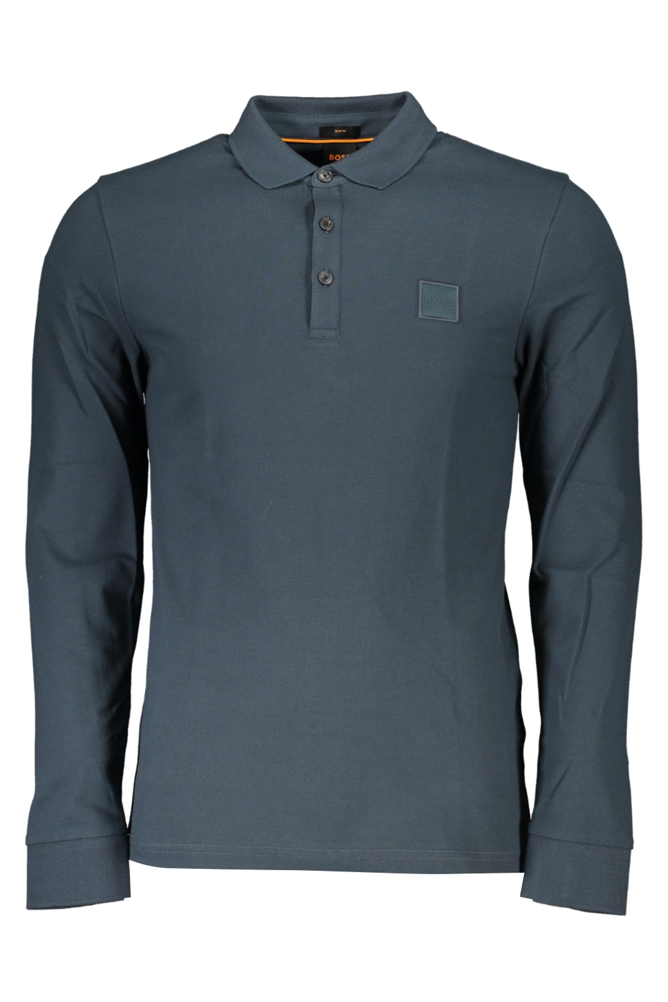 HUGO BOSS MENS GREEN LONG SLEEVED POLO SHIRT