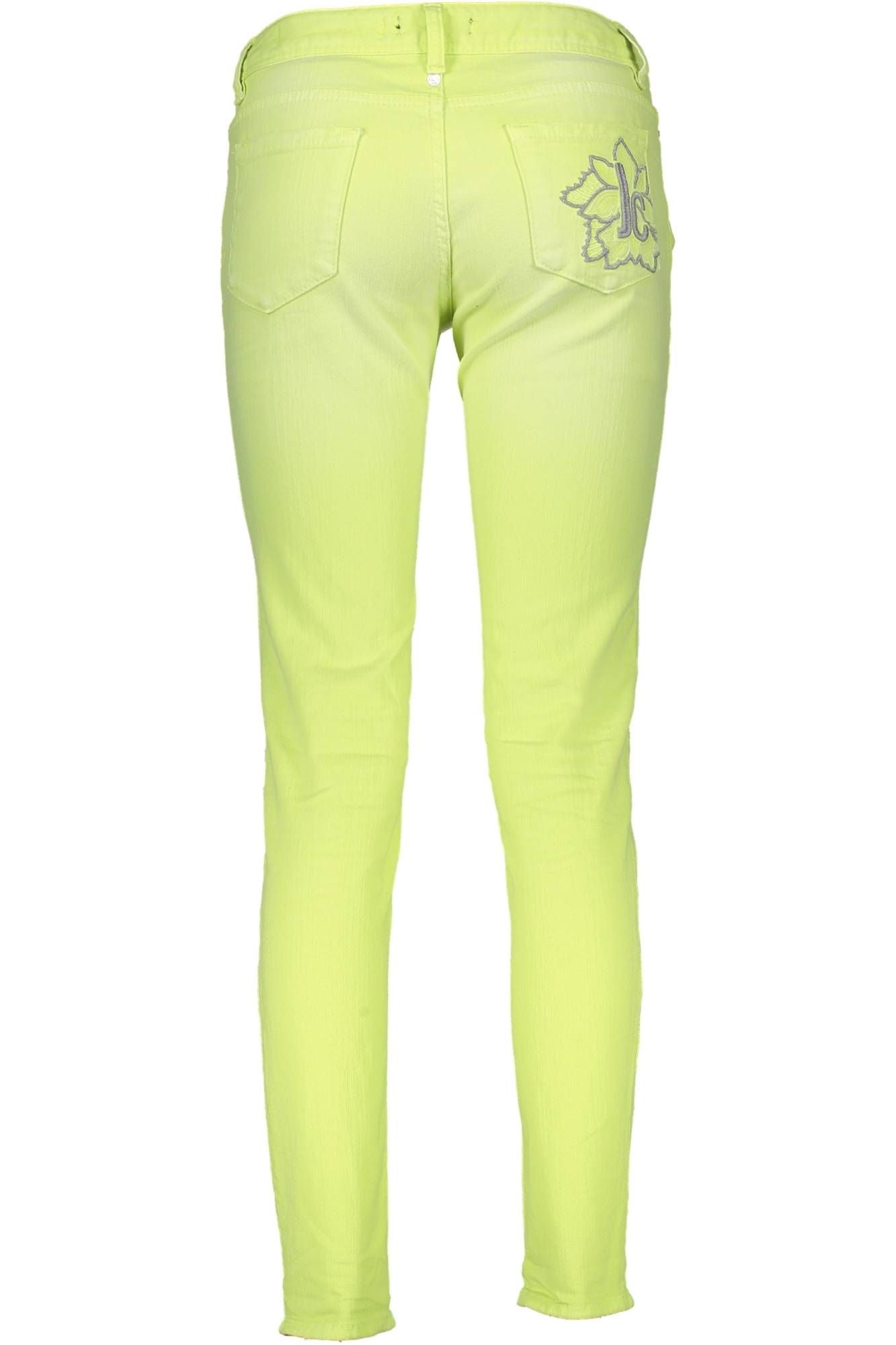 JUST CAVALLI YELLOW WOMENS TROUSERS