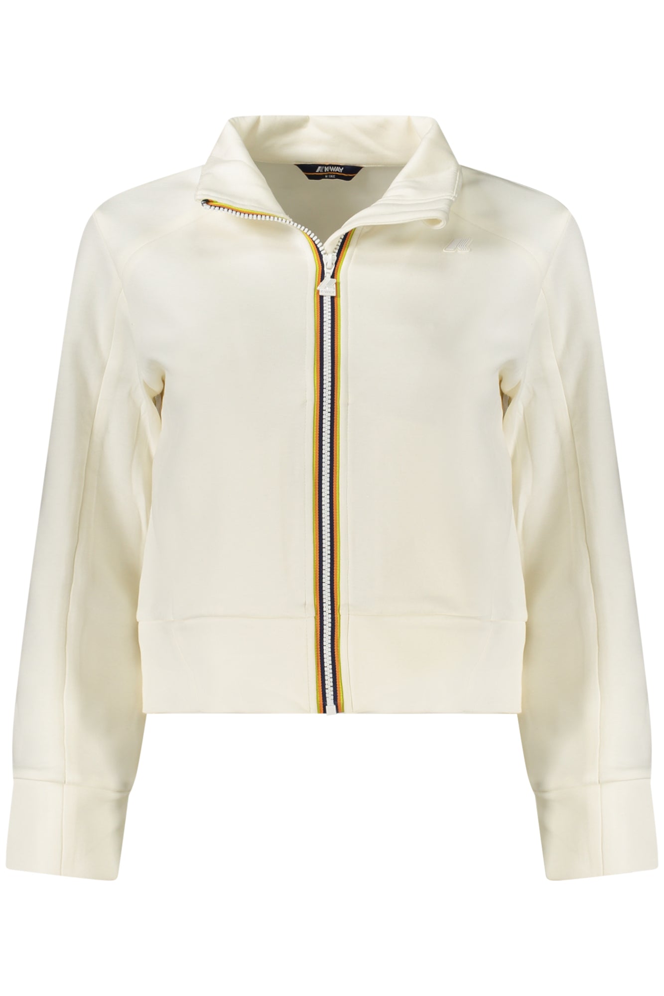 K-WAY WOMENS ZIP-UP SWEATSHIRT WHITE