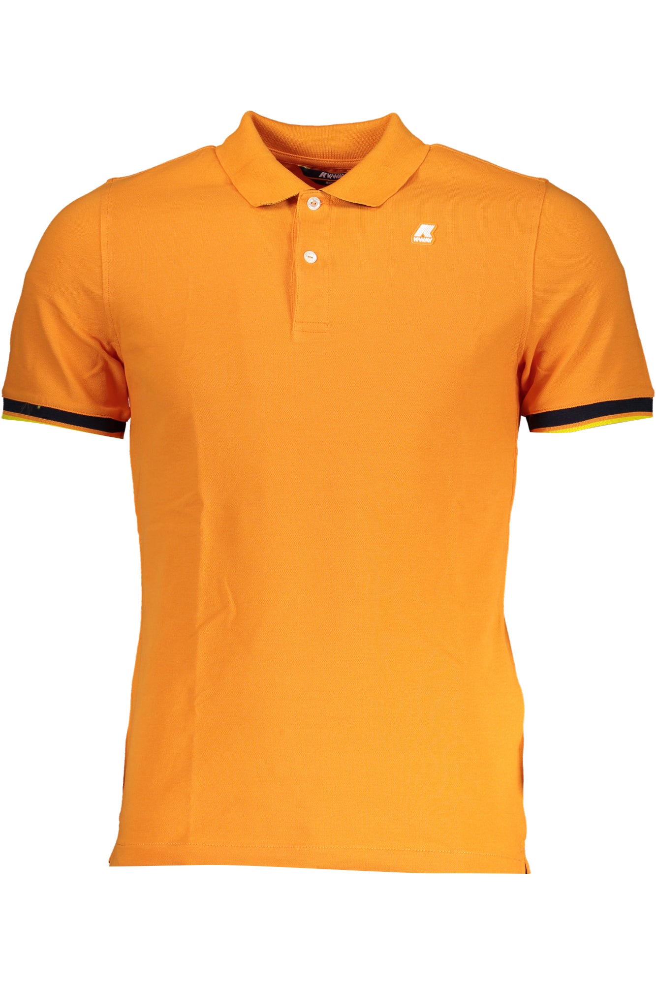 K-WAY MENS ORANGE SHORT-SLEEVED POLO SHIRT