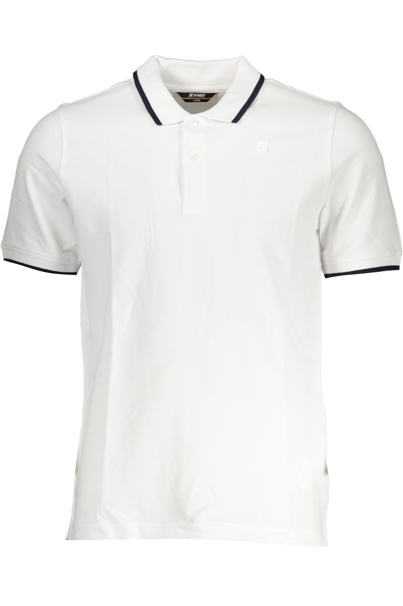 K-WAY MENS WHITE SHORT SLEEVED POLO SHIRT