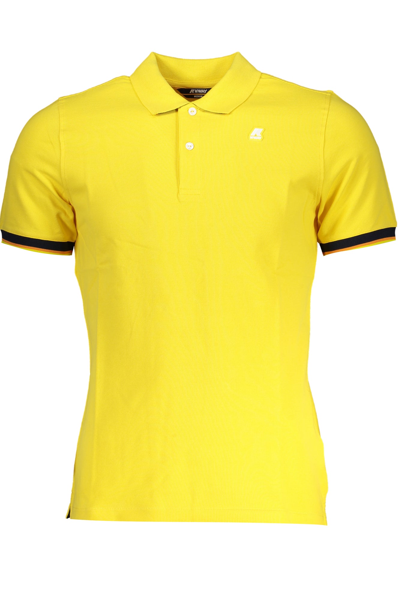K-WAY YELLOW MENS SHORT SLEEVED POLO SHIRT