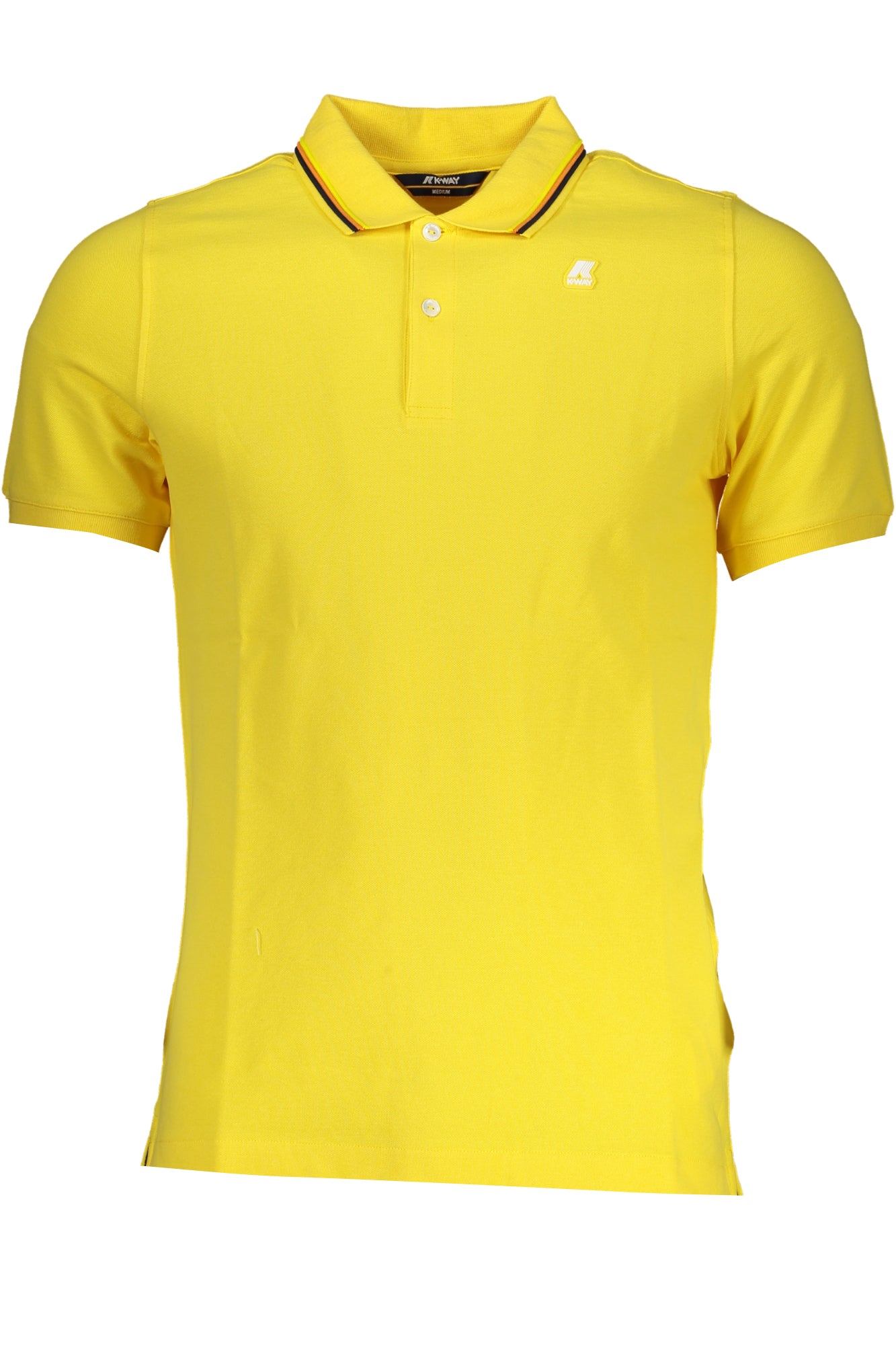 K-WAY YELLOW MENS SHORT SLEEVED POLO SHIRT