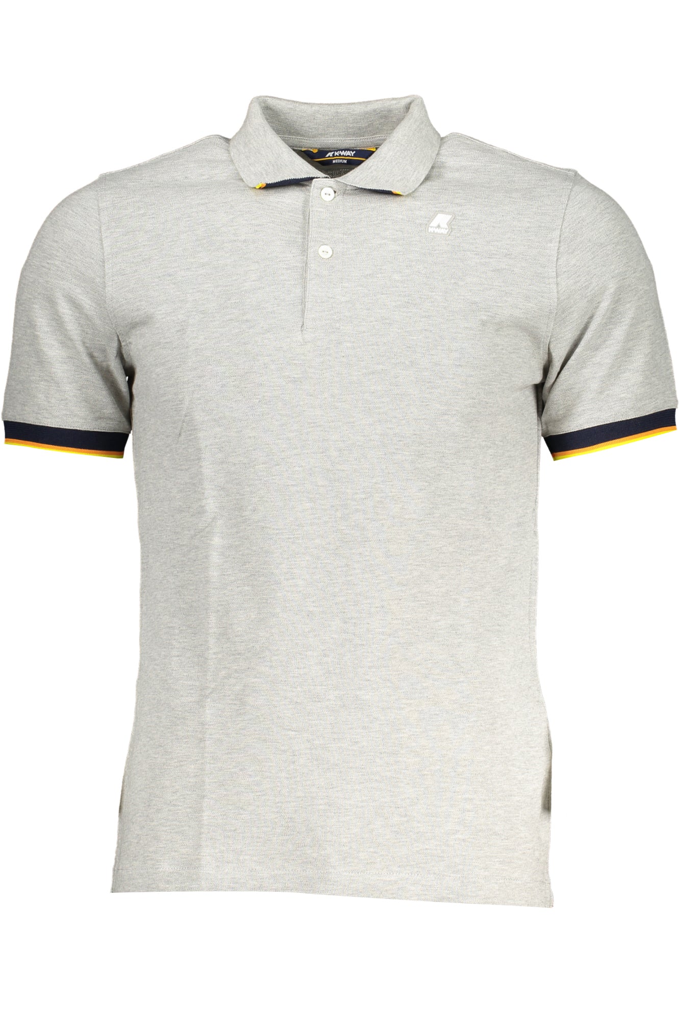 K-WAY GRAY MENS SHORT SLEEVED POLO SHIRT