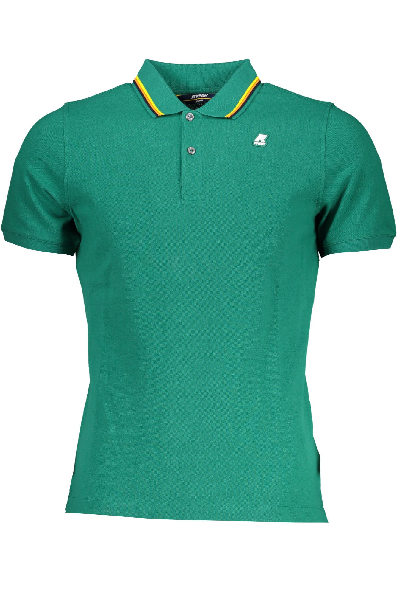 K-WAY GREEN MENS SHORT-SLEEVED POLO SHIRT