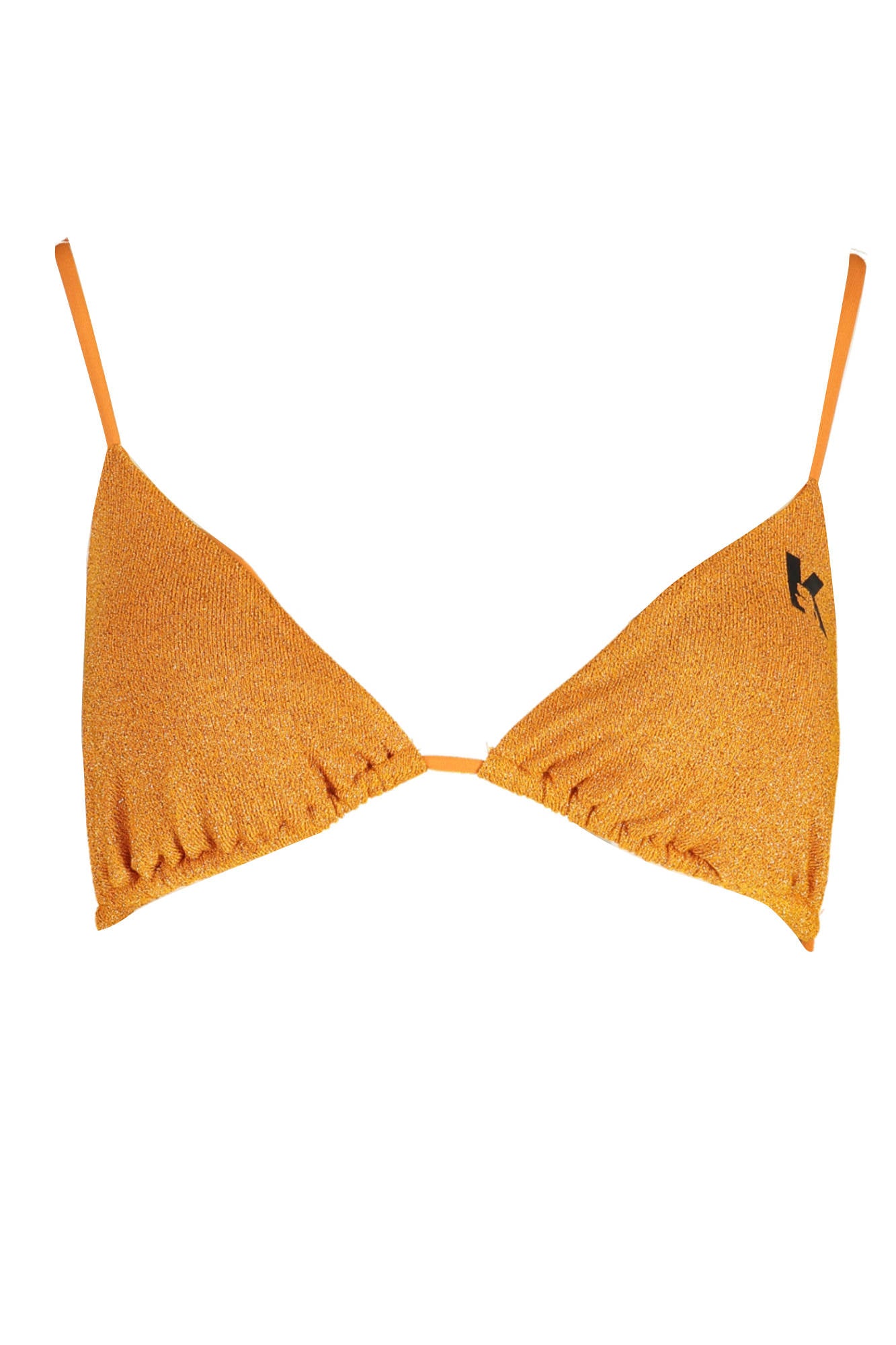 KARL LAGERFELD BEACHWEAR TOP WOMENS COSTUME ORANGE