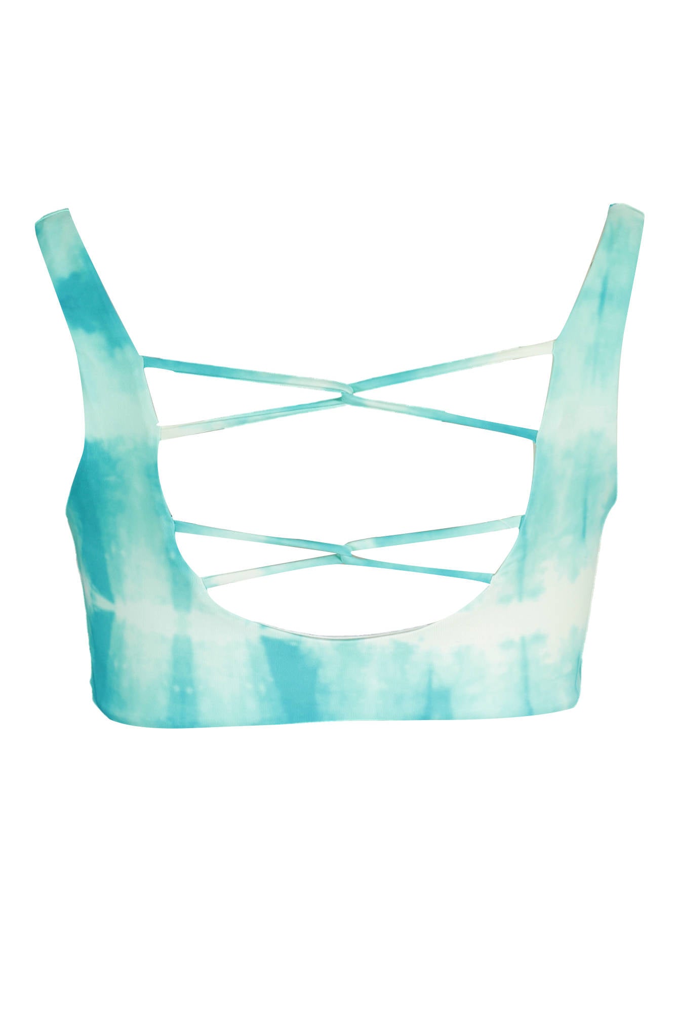 KARL LAGERFELD BEACHWEAR TOP WOMENS SWIMSUIT BLUE