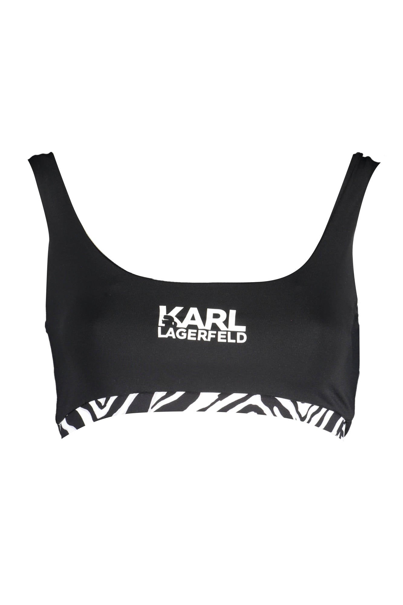 KARL LAGERFELD BEACHWEAR SWIMSUIT TOP WOMEN BLACK