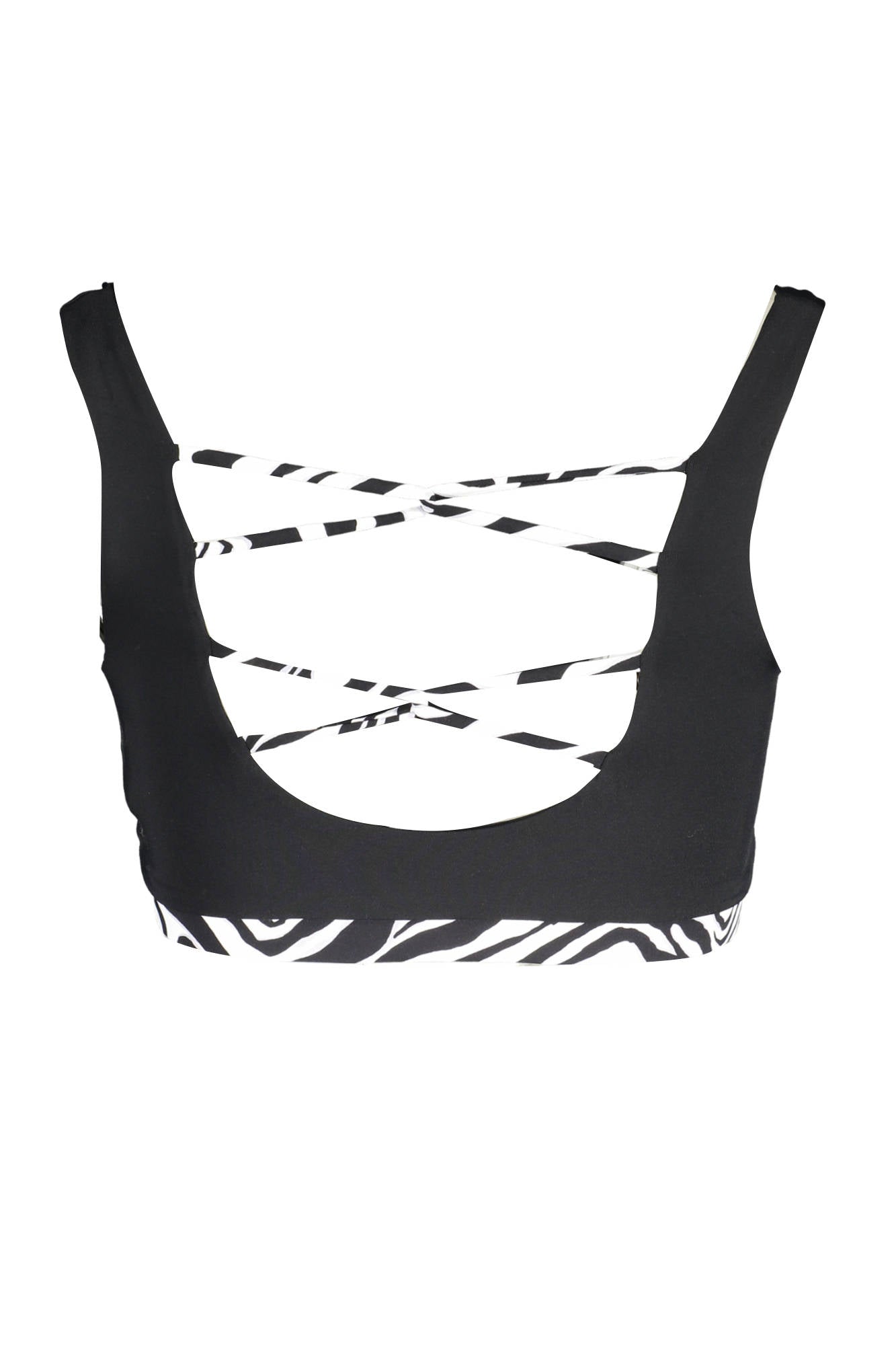 KARL LAGERFELD BEACHWEAR SWIMSUIT TOP WOMEN BLACK
