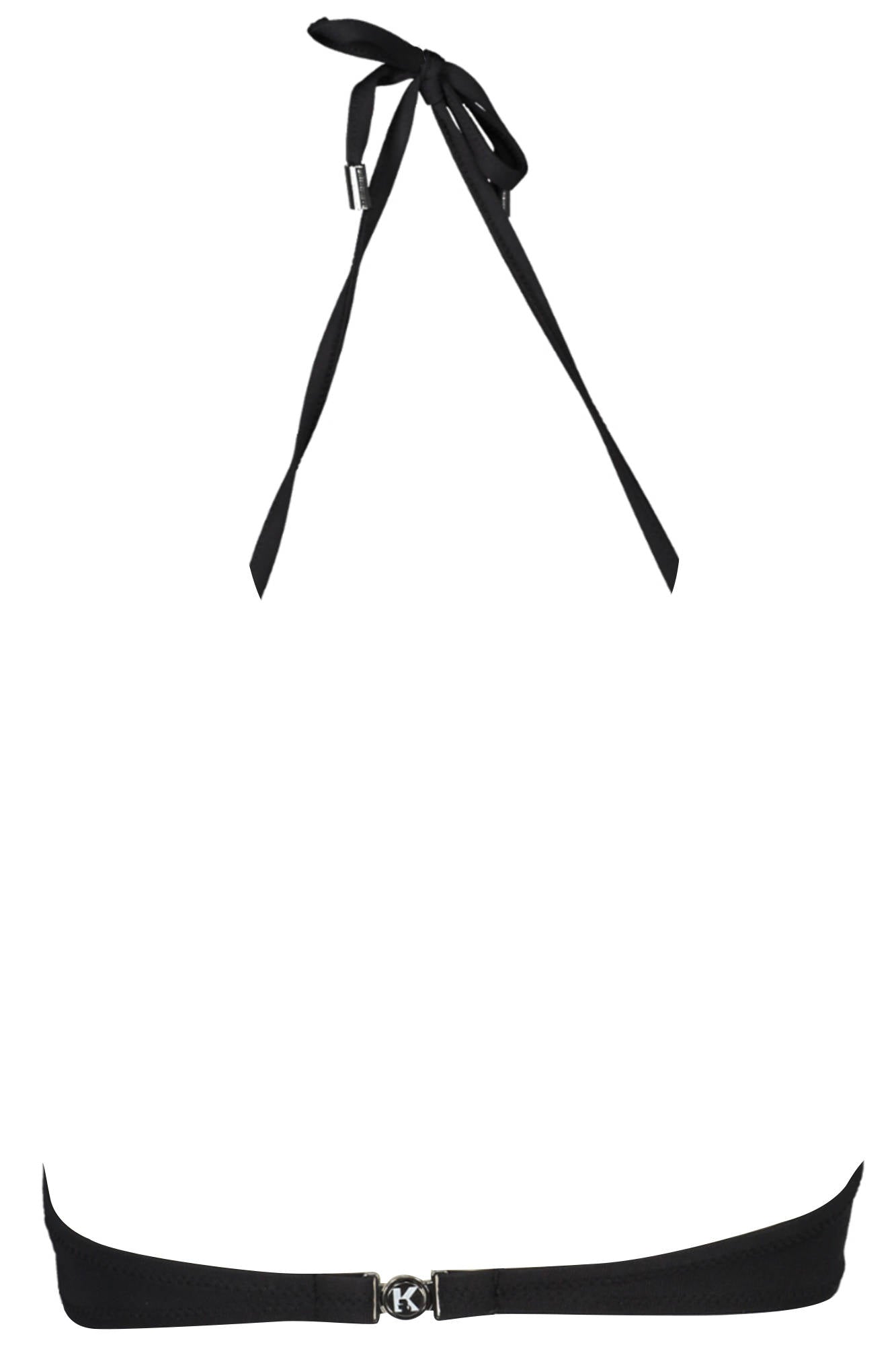 KARL LAGERFELD BEACHWEAR SWIMSUIT TOP WOMEN BLACK
