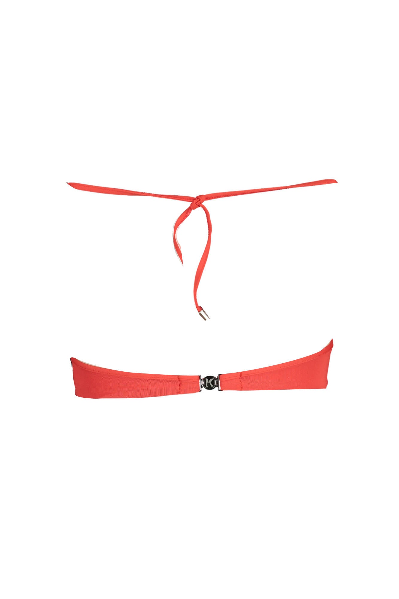 KARL LAGERFELD BEACHWEAR TOP WOMENS COSTUME RED