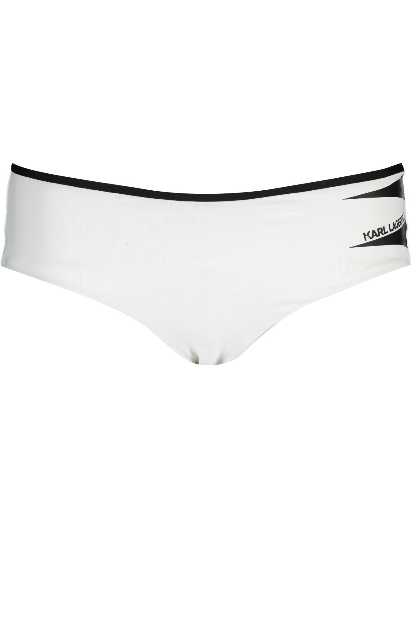 KARL LAGERFELD BEACHWEAR WOMENS BOTTOM SWIMSUIT WHITE