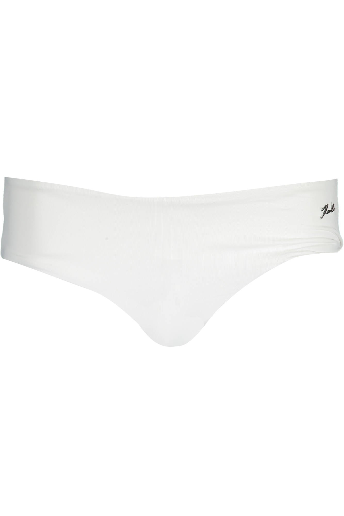 KARL LAGERFELD BEACHWEAR WOMENS BOTTOM SWIMSUIT WHITE