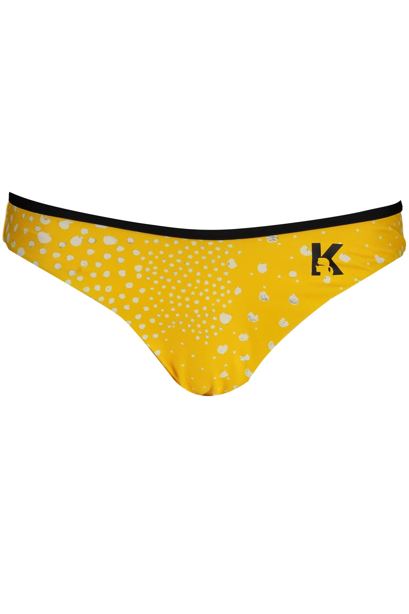KARL LAGERFELD BEACHWEAR WOMENS BOTTOM SWIMSUIT YELLOW