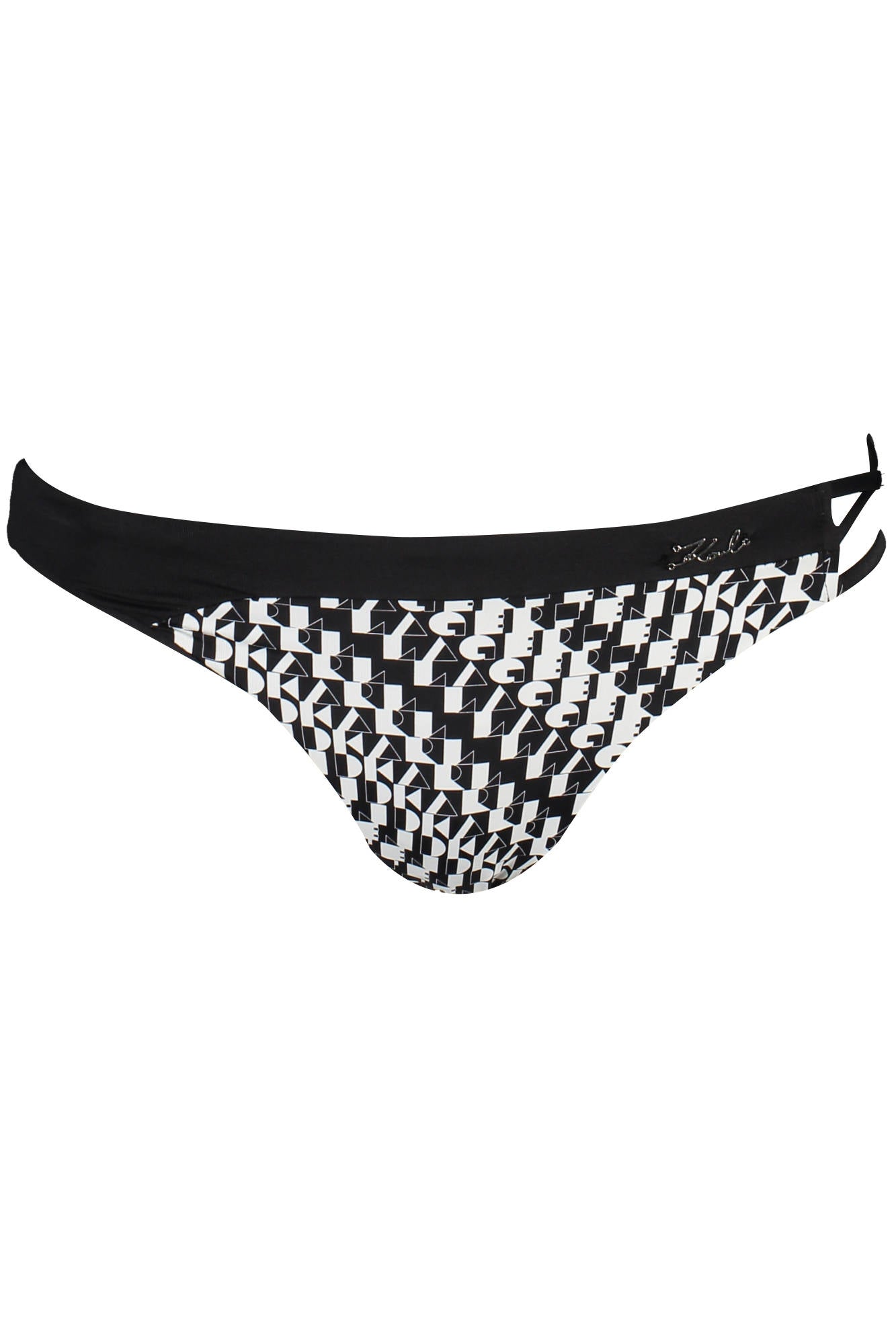 KARL LAGERFELD BEACHWEAR WOMENS BOTTOM SWIMSUIT BLACK