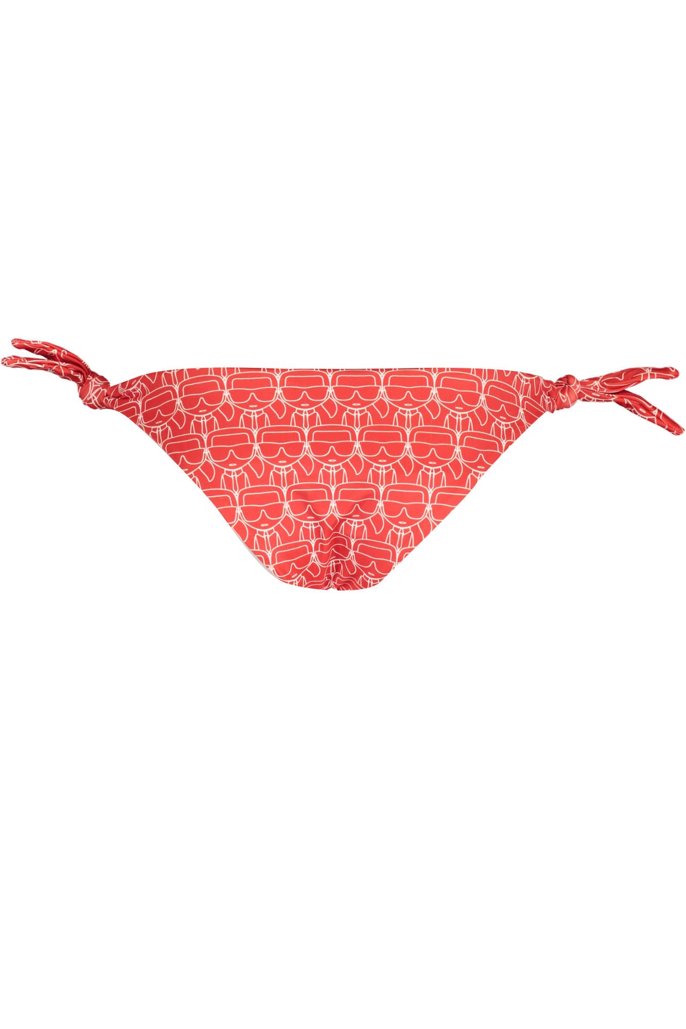 KARL LAGERFELD BEACHWEAR SWIMSUIT SIDE BOTTOM WOMAN RED