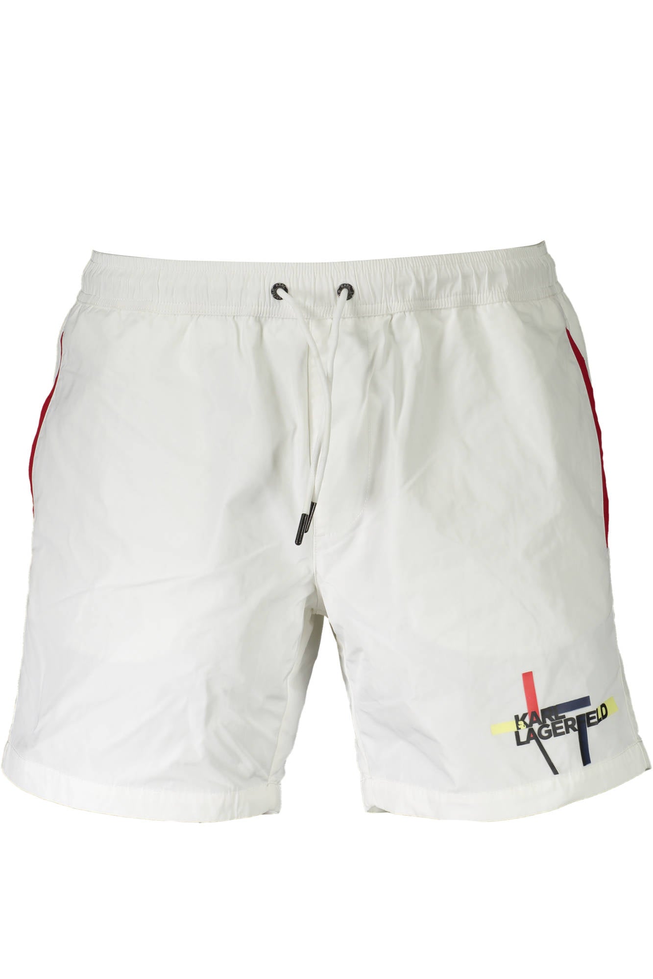KARL LAGERFELD BEACHWEAR SWIMSUIT BOTTOM MEN WHITE