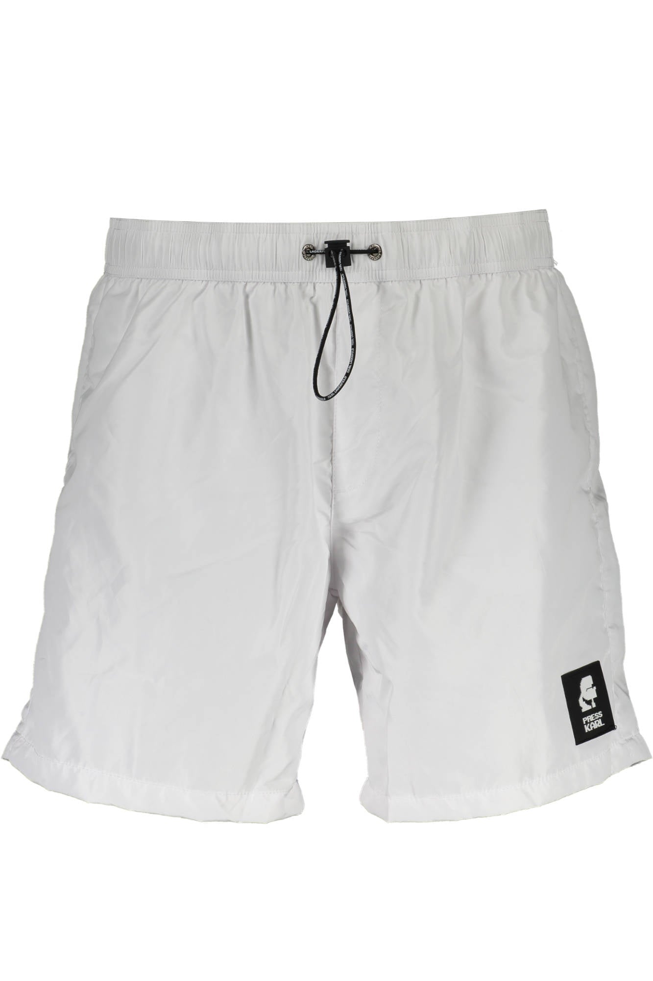 KARL LAGERFELD BEACHWEAR SWIMSUIT BOTTOM MEN WHITE