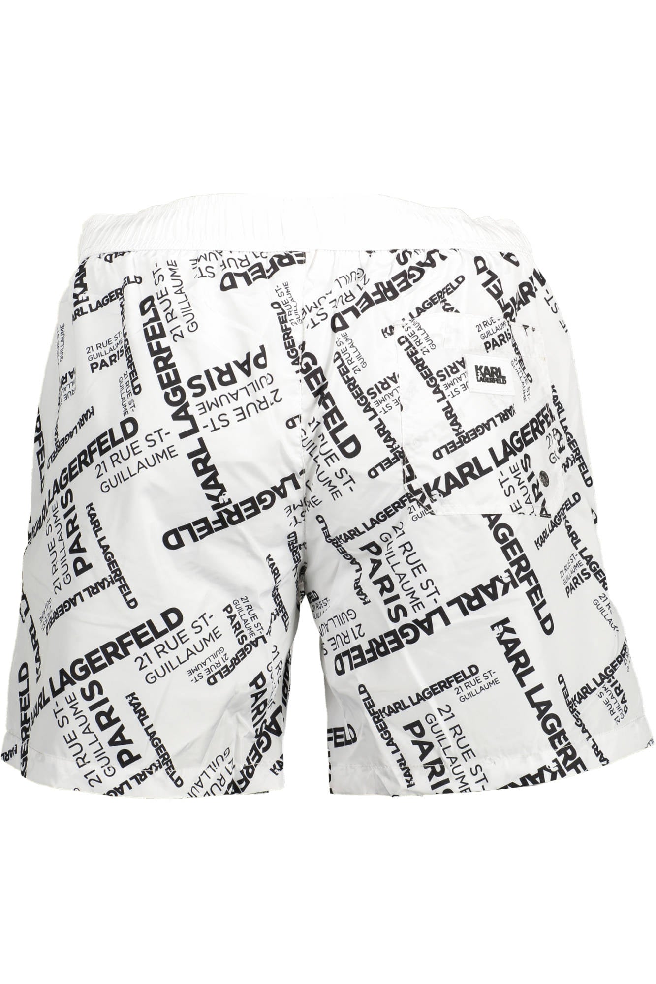 KARL LAGERFELD BEACHWEAR SWIMSUIT BOTTOM MEN WHITE