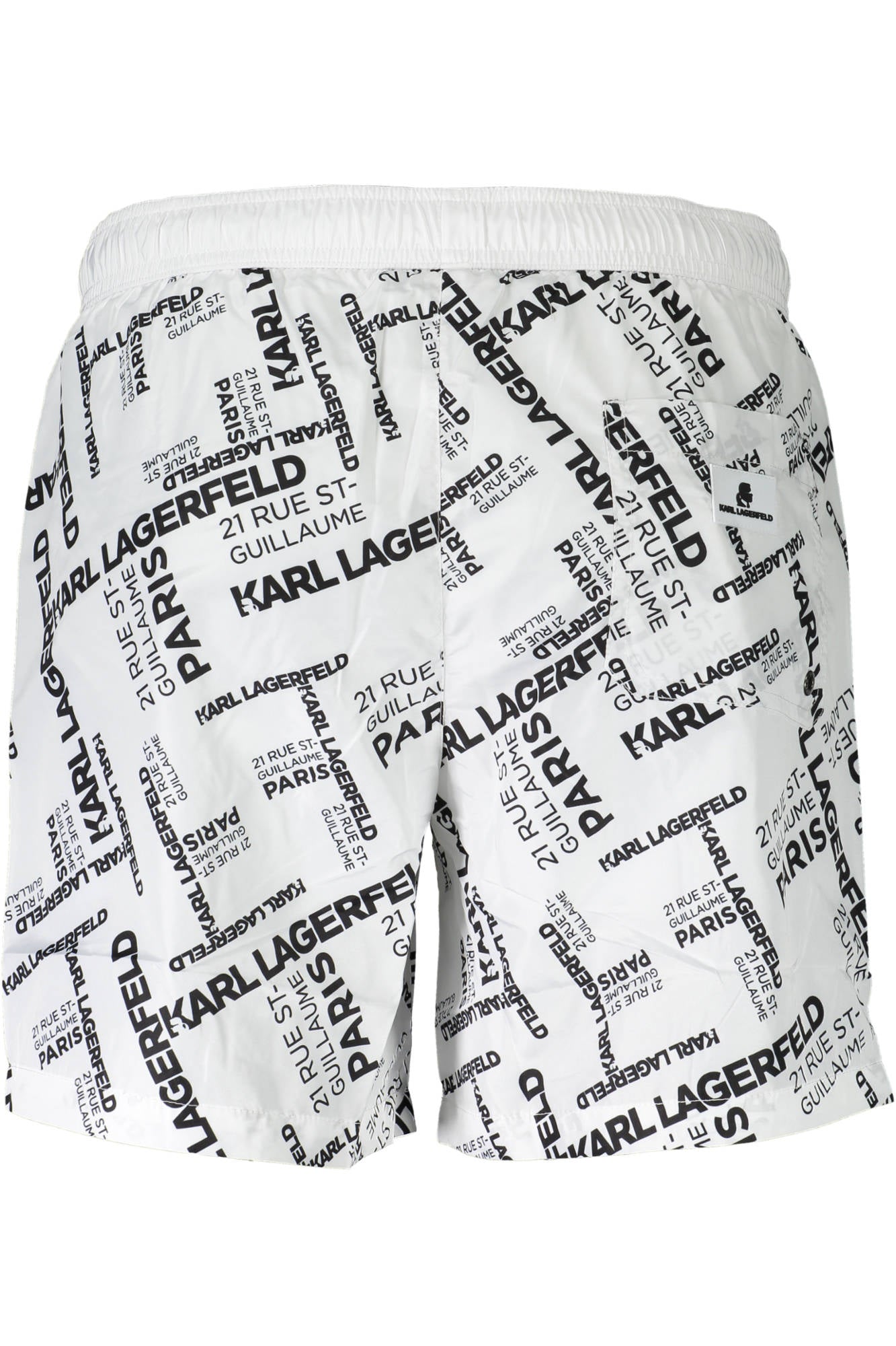 KARL LAGERFELD BEACHWEAR SWIMSUIT BOTTOM MEN WHITE