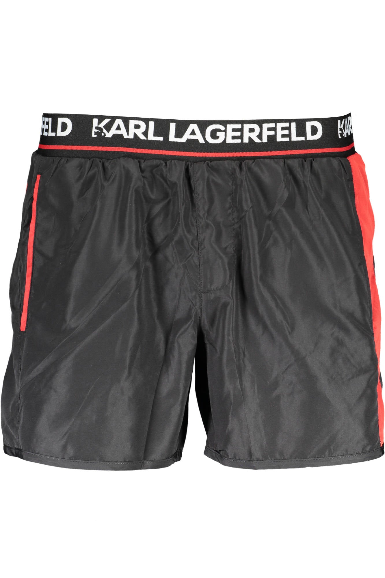 KARL LAGERFELD BEACHWEAR SWIMSUIT BLACK MENS BOTTOM