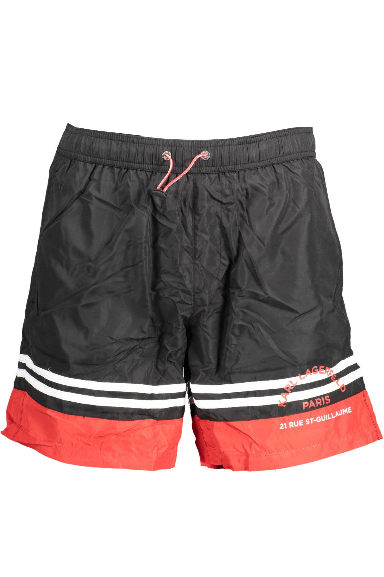KARL LAGERFELD BEACHWEAR SWIMSUIT BLACK MENS BOTTOM