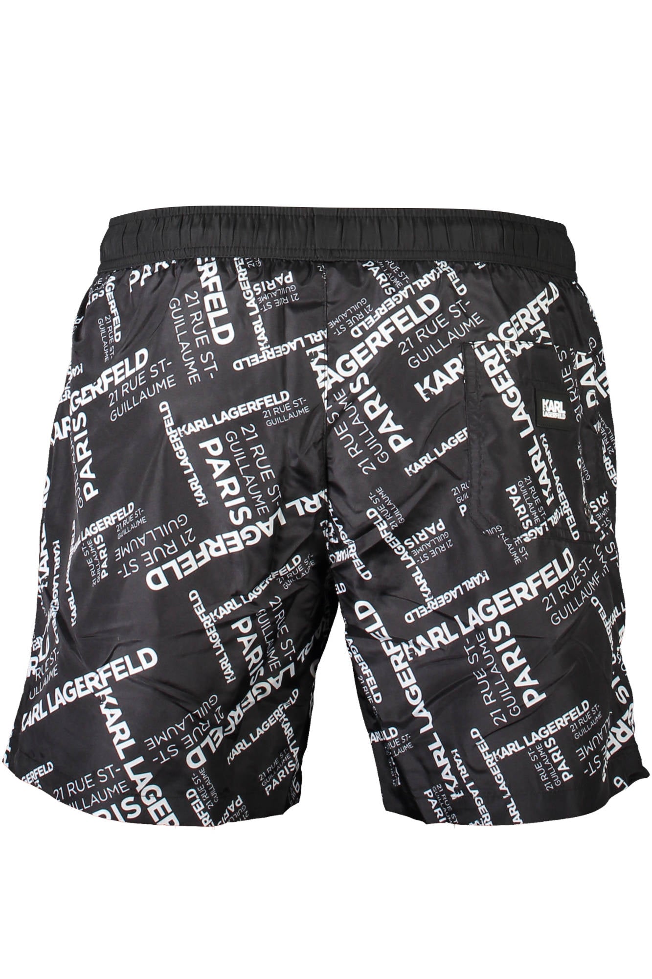 KARL LAGERFELD BEACHWEAR SWIMSUIT BLACK MENS BOTTOM