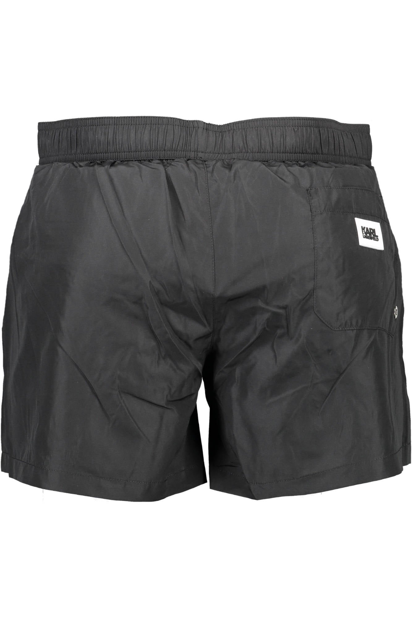 KARL LAGERFELD BEACHWEAR SWIMSUIT BLACK MENS BOTTOM