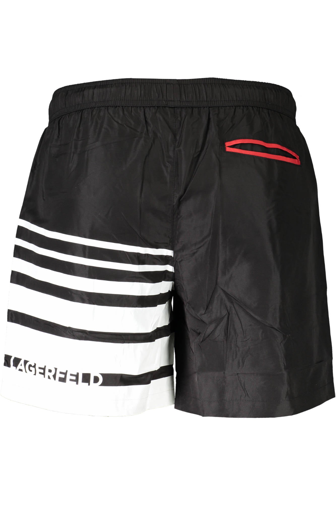 KARL LAGERFELD BEACHWEAR SWIMSUIT BLACK MENS BOTTOM