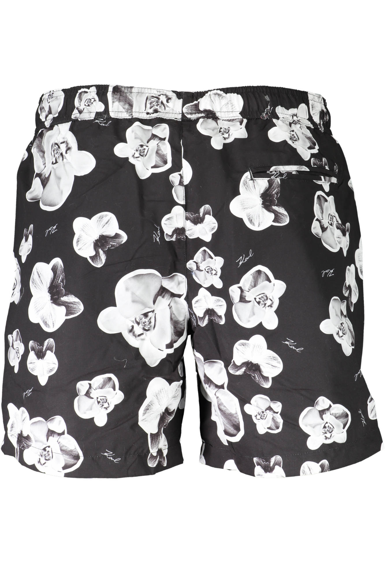 KARL LAGERFELD BEACHWEAR SWIMSUIT BLACK MENS BOTTOM