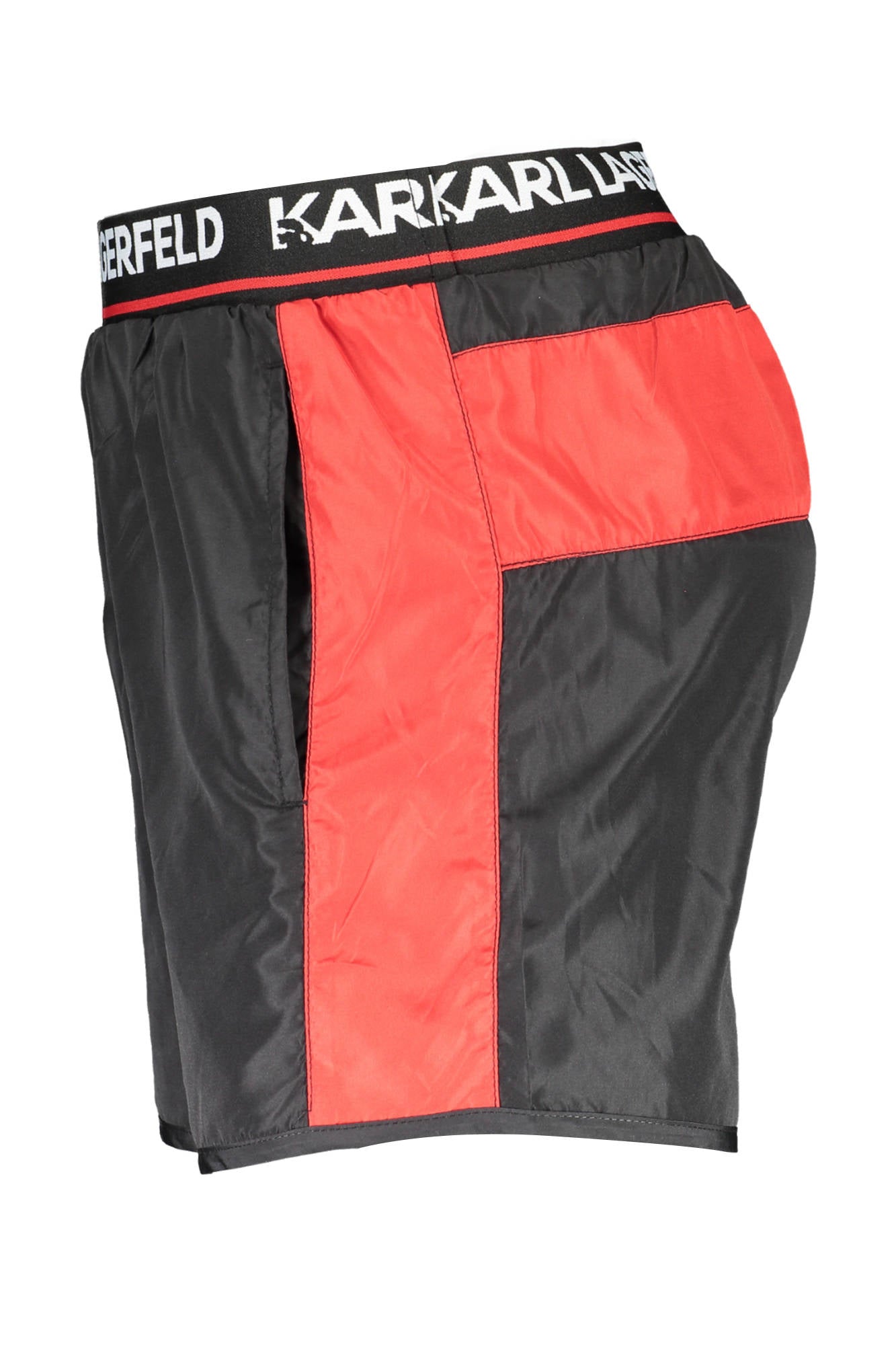 KARL LAGERFELD BEACHWEAR SWIMSUIT BLACK MENS BOTTOM