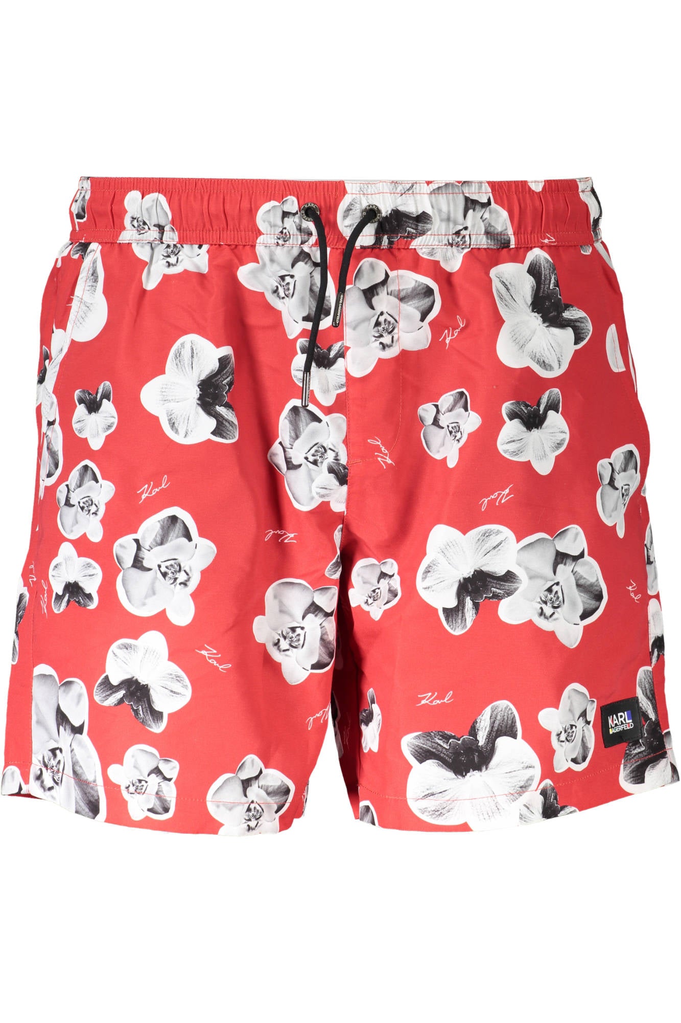 KARL LAGERFELD BEACHWEAR SWIMSUIT MENS BOTTOM RED