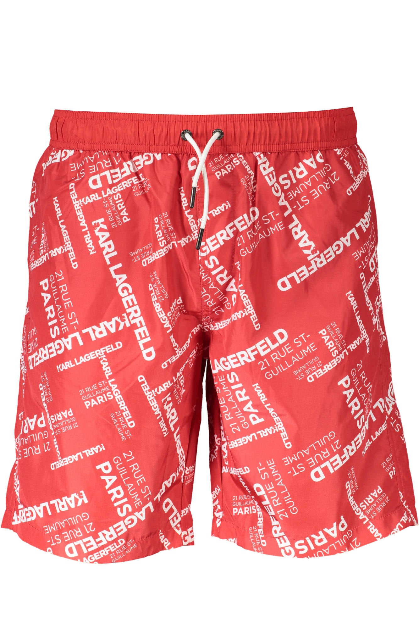 KARL LAGERFELD BEACHWEAR SWIMSUIT MENS BOTTOM RED