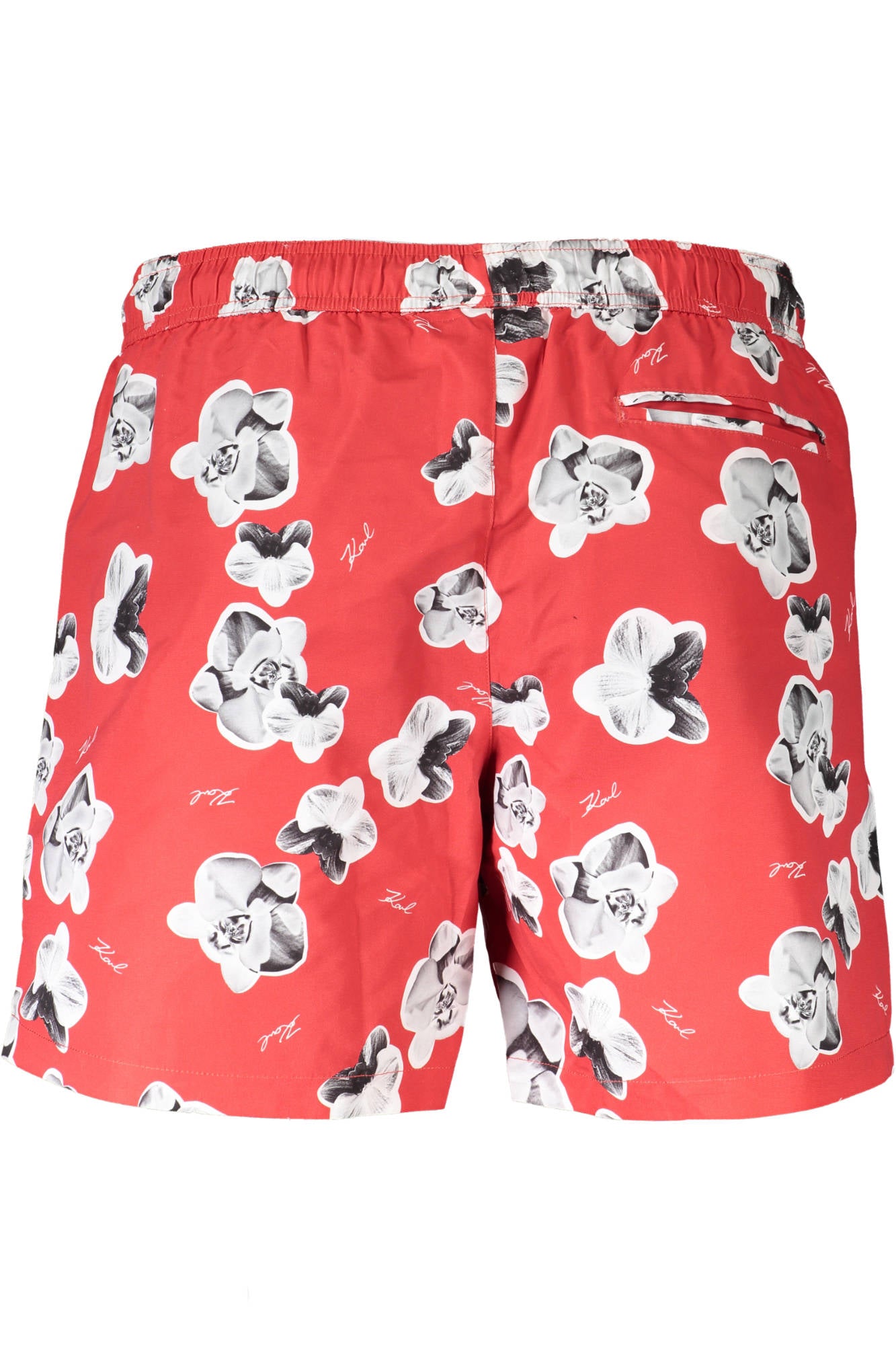 KARL LAGERFELD BEACHWEAR SWIMSUIT MENS BOTTOM RED
