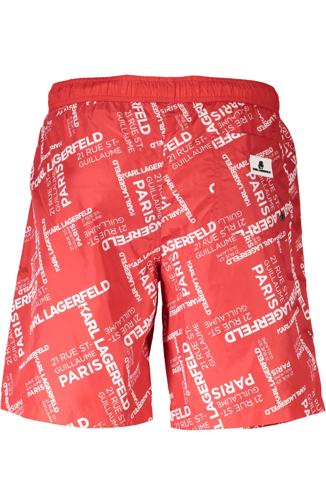 KARL LAGERFELD BEACHWEAR SWIMSUIT MENS BOTTOM RED