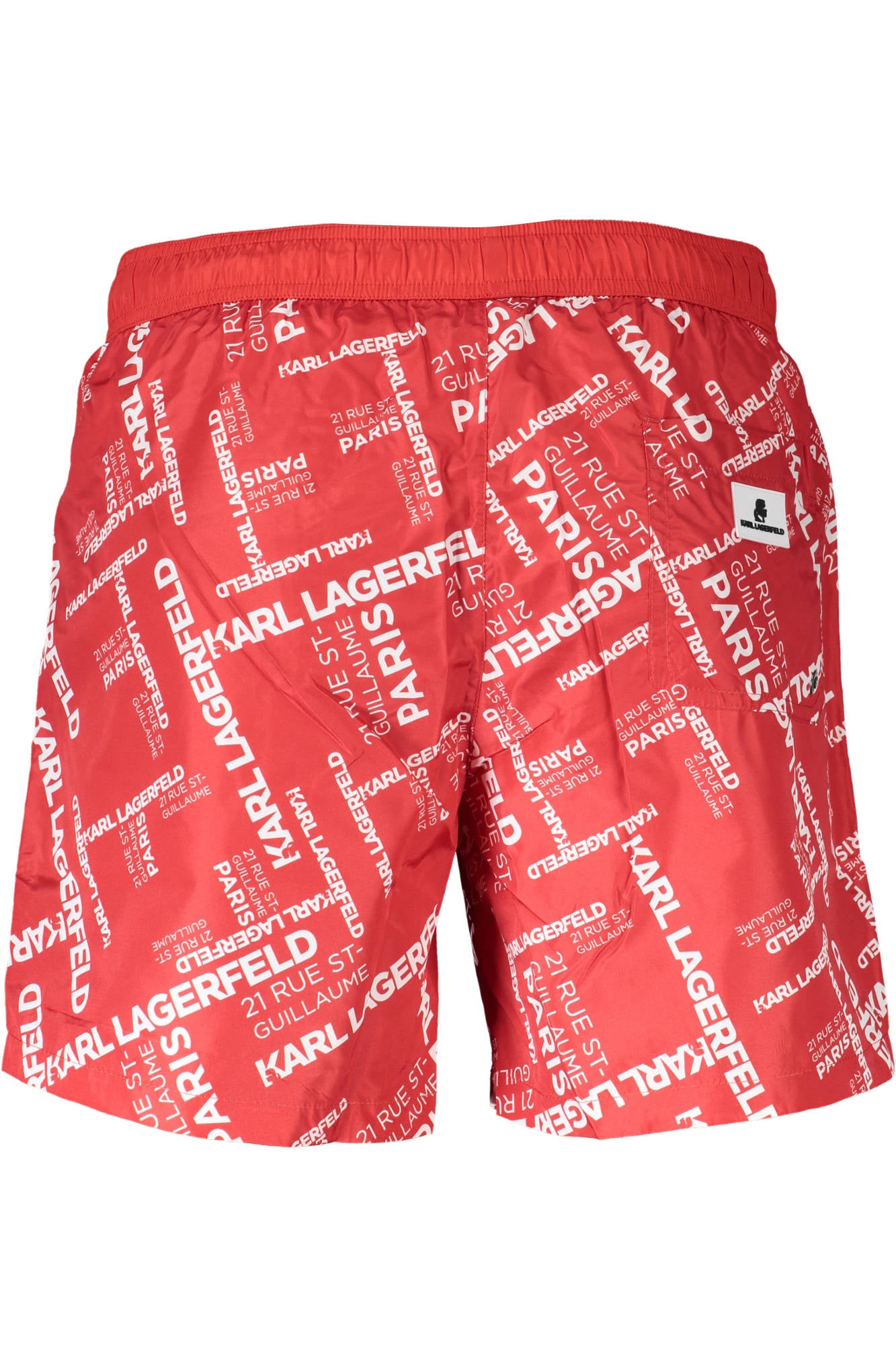 KARL LAGERFELD BEACHWEAR SWIMSUIT MENS BOTTOM RED