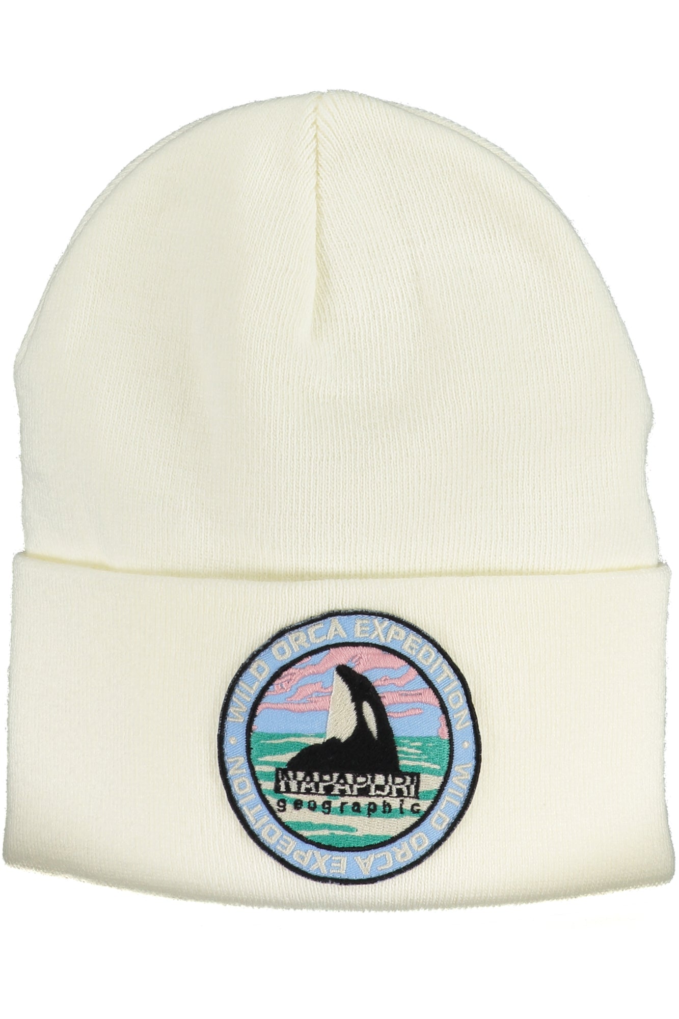 NAPAPIJRI WHITE MENS BEANIE