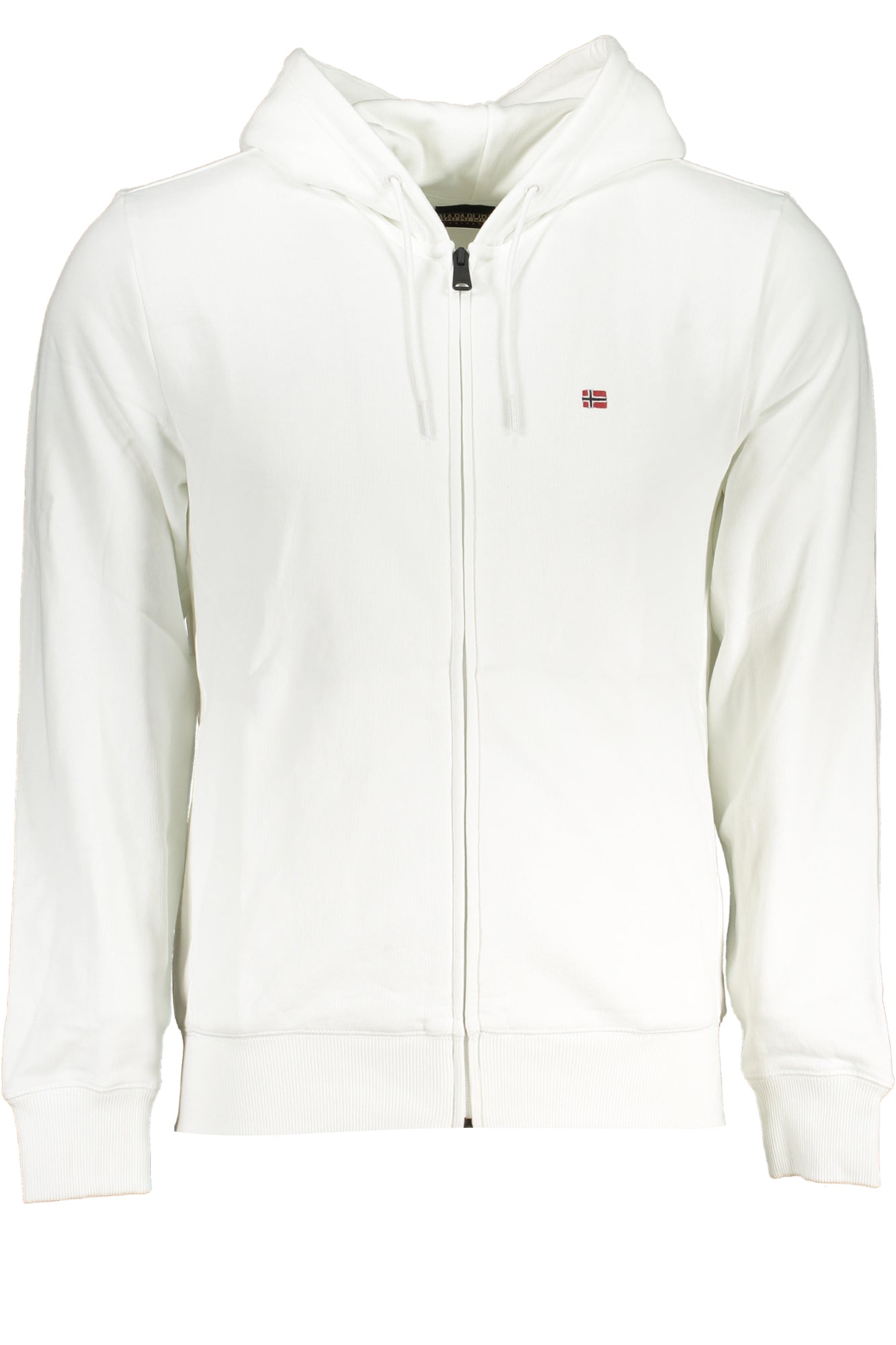 NAPAPIJRI MENS WHITE ZIP SWEATSHIRT