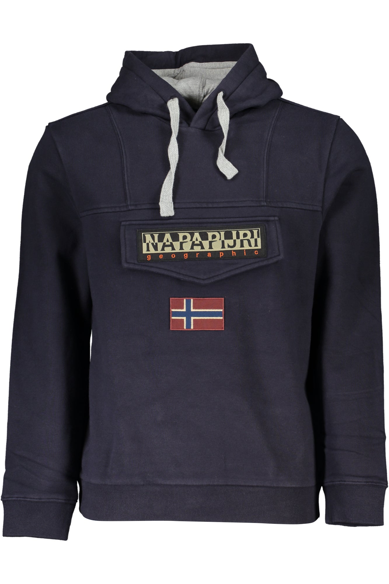 NAPAPIJRI MENS BLUE ZIPLESS SWEATSHIRT