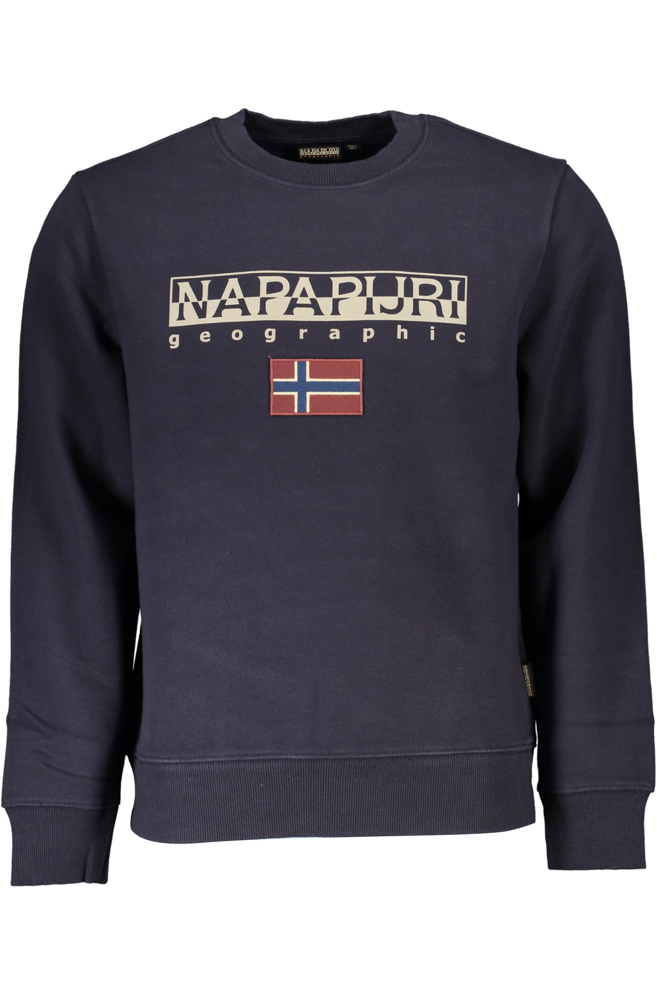 NAPAPIJRI MENS BLUE ZIPLESS SWEATSHIRT