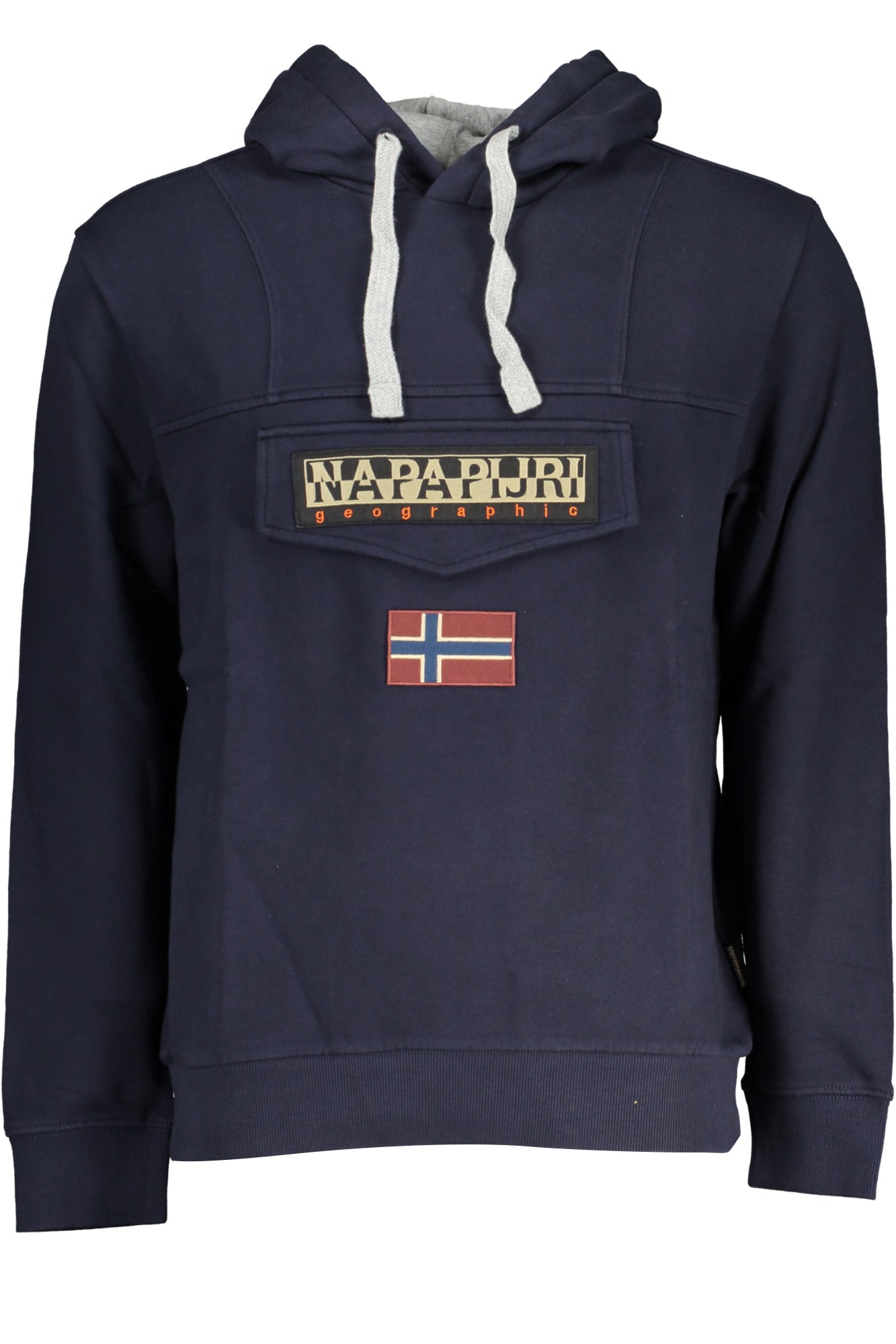 NAPAPIJRI MENS BLUE ZIPLESS SWEATSHIRT