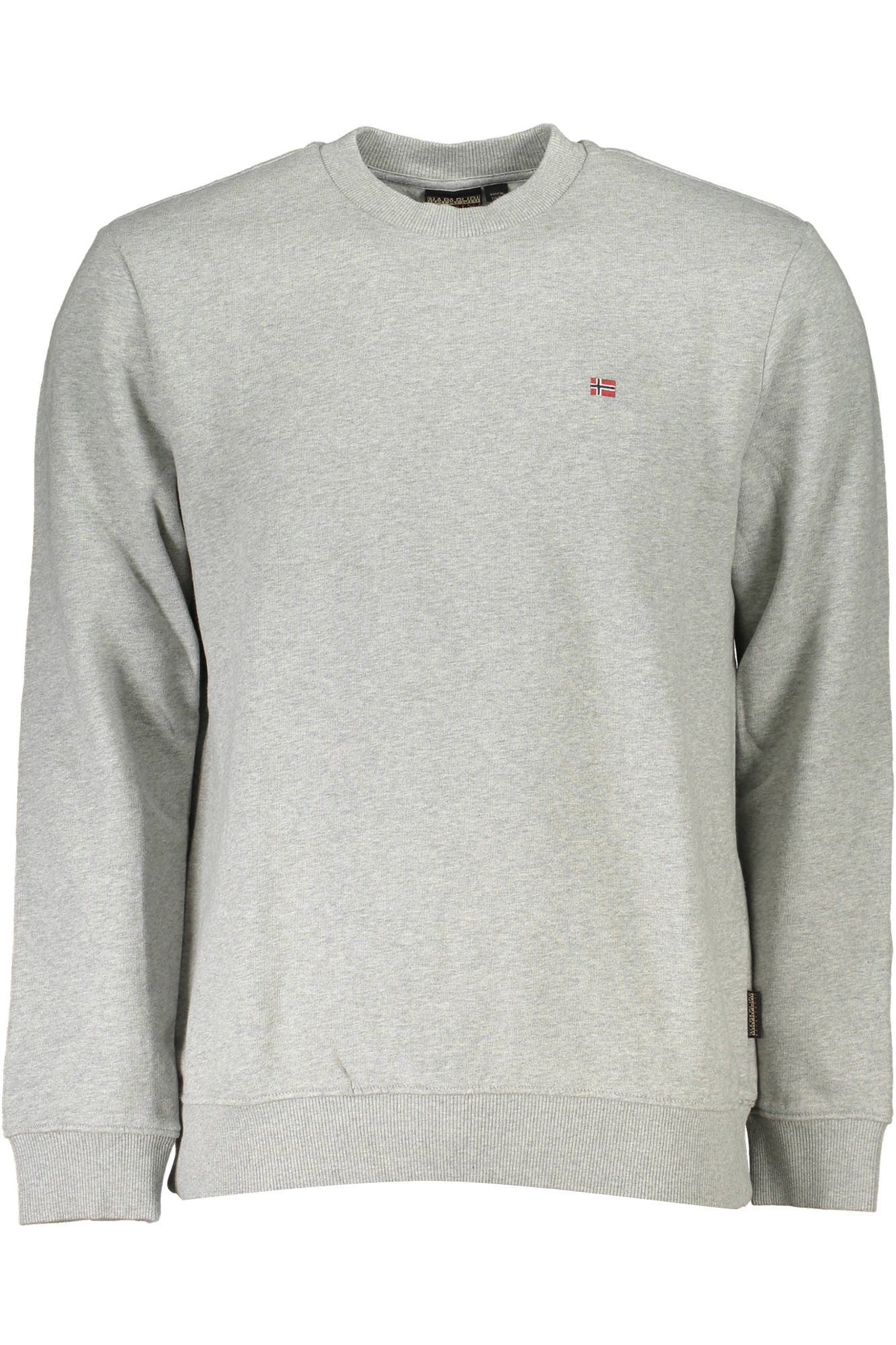 NAPAPIJRI MENS GRAY ZIPLESS SWEATSHIRT