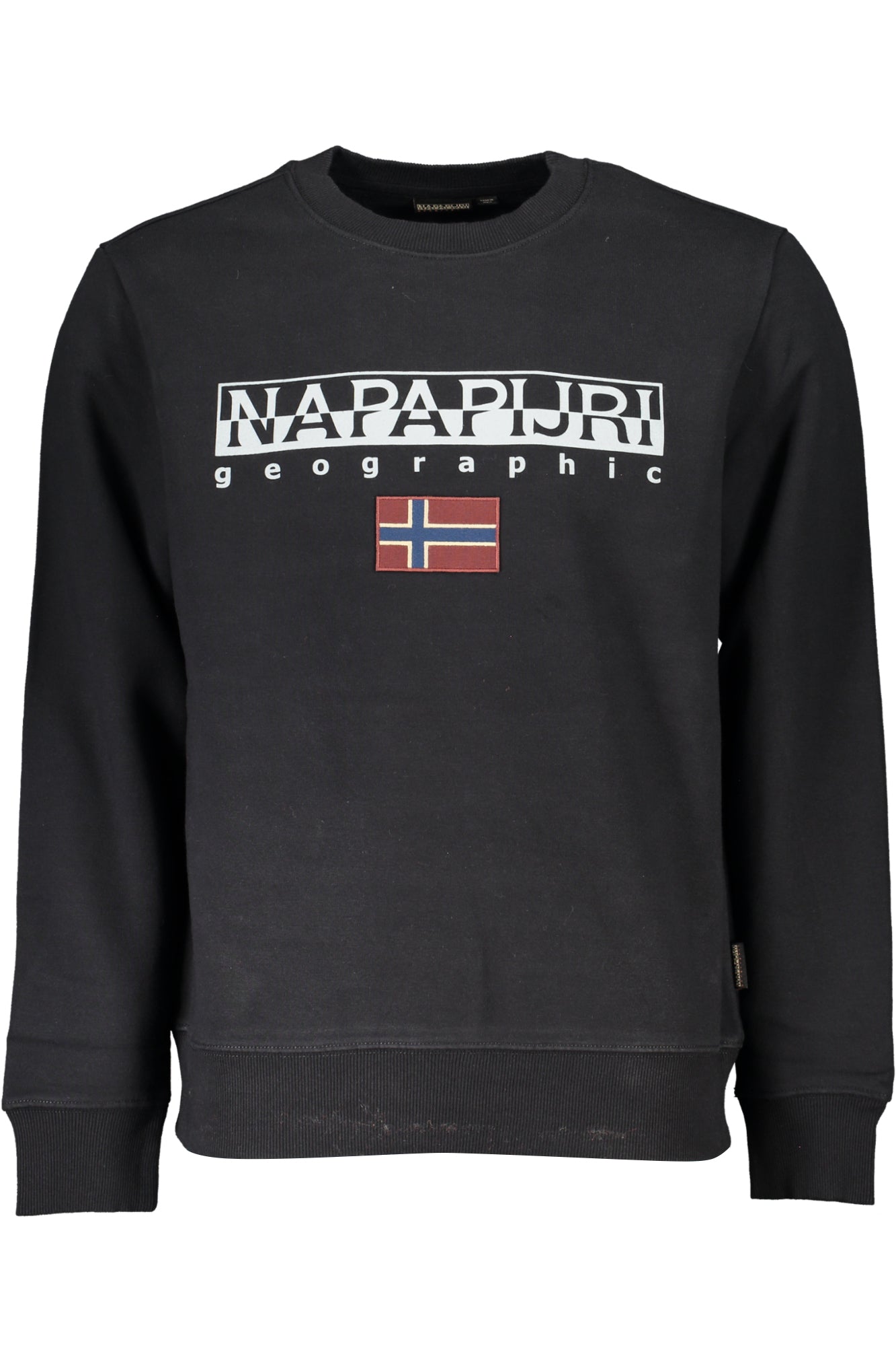 NAPAPIJRI MENS BLACK ZIPLESS SWEATSHIRT