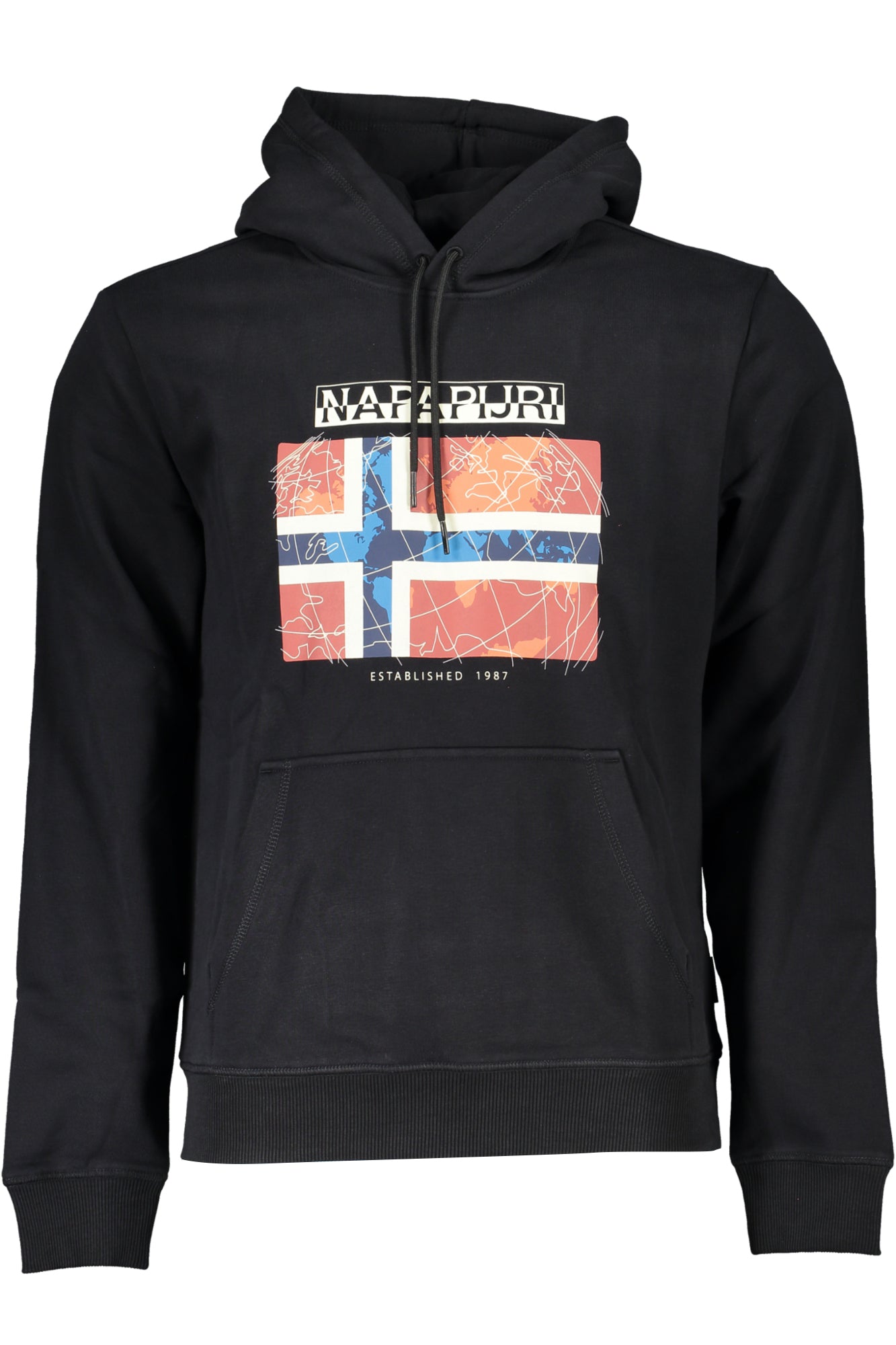 NAPAPIJRI MENS BLACK ZIPLESS SWEATSHIRT