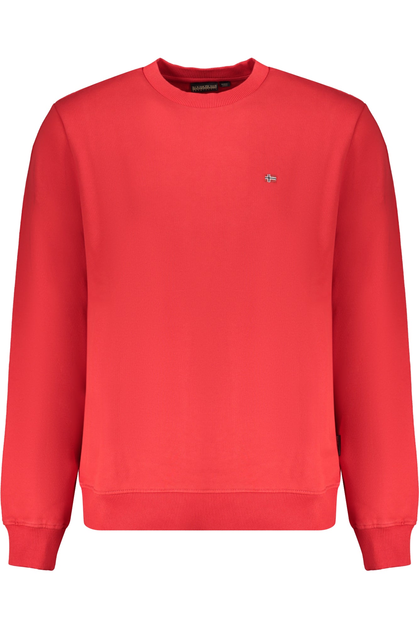 NAPAPIJRI RED MENS ZIP-LESS SWEATSHIRT