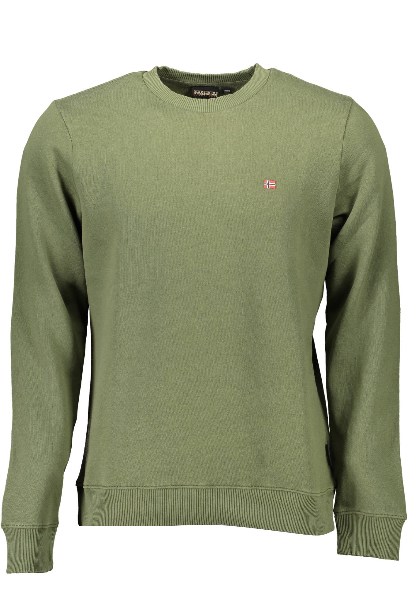 NAPAPIJRI GREEN MENS ZIPLESS SWEATSHIRT